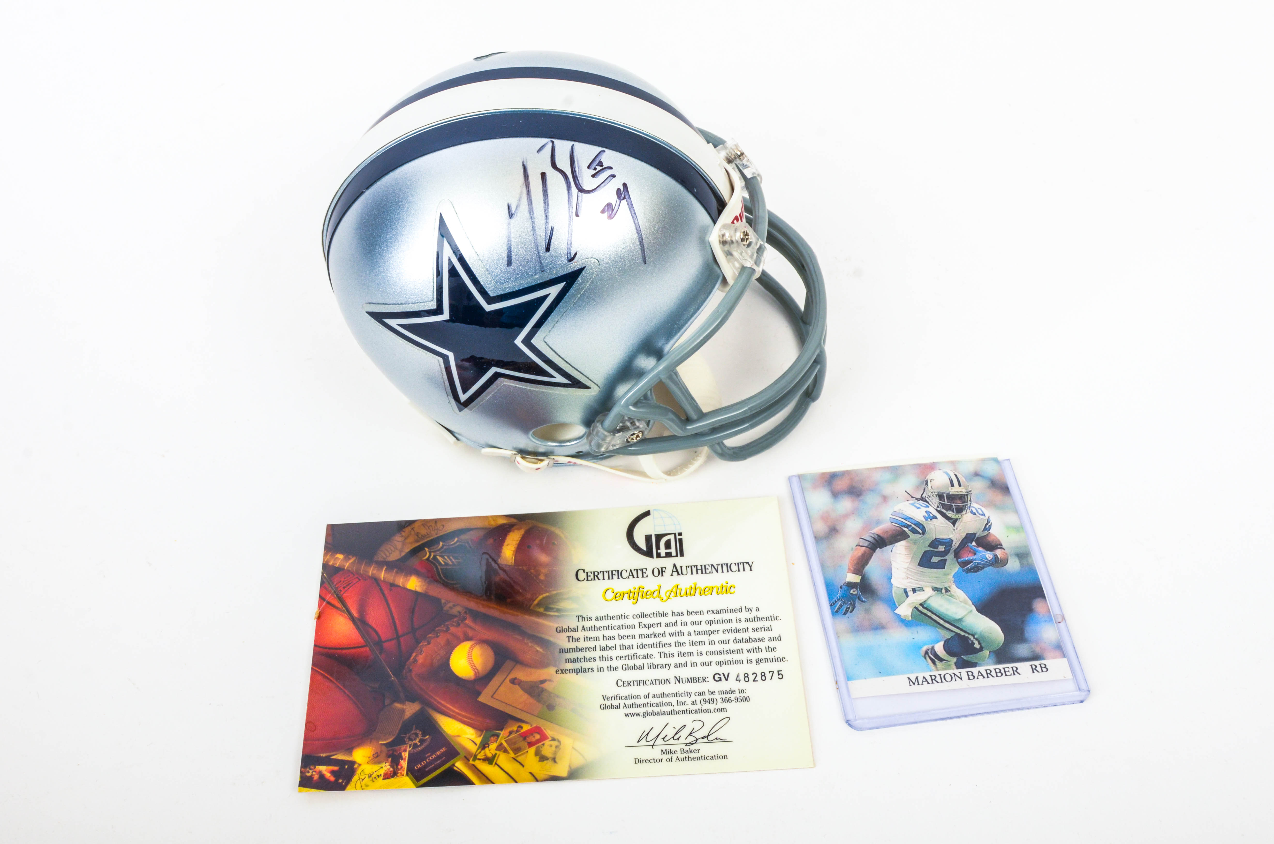 Dallas Cowboys Autographed Mini Helmets