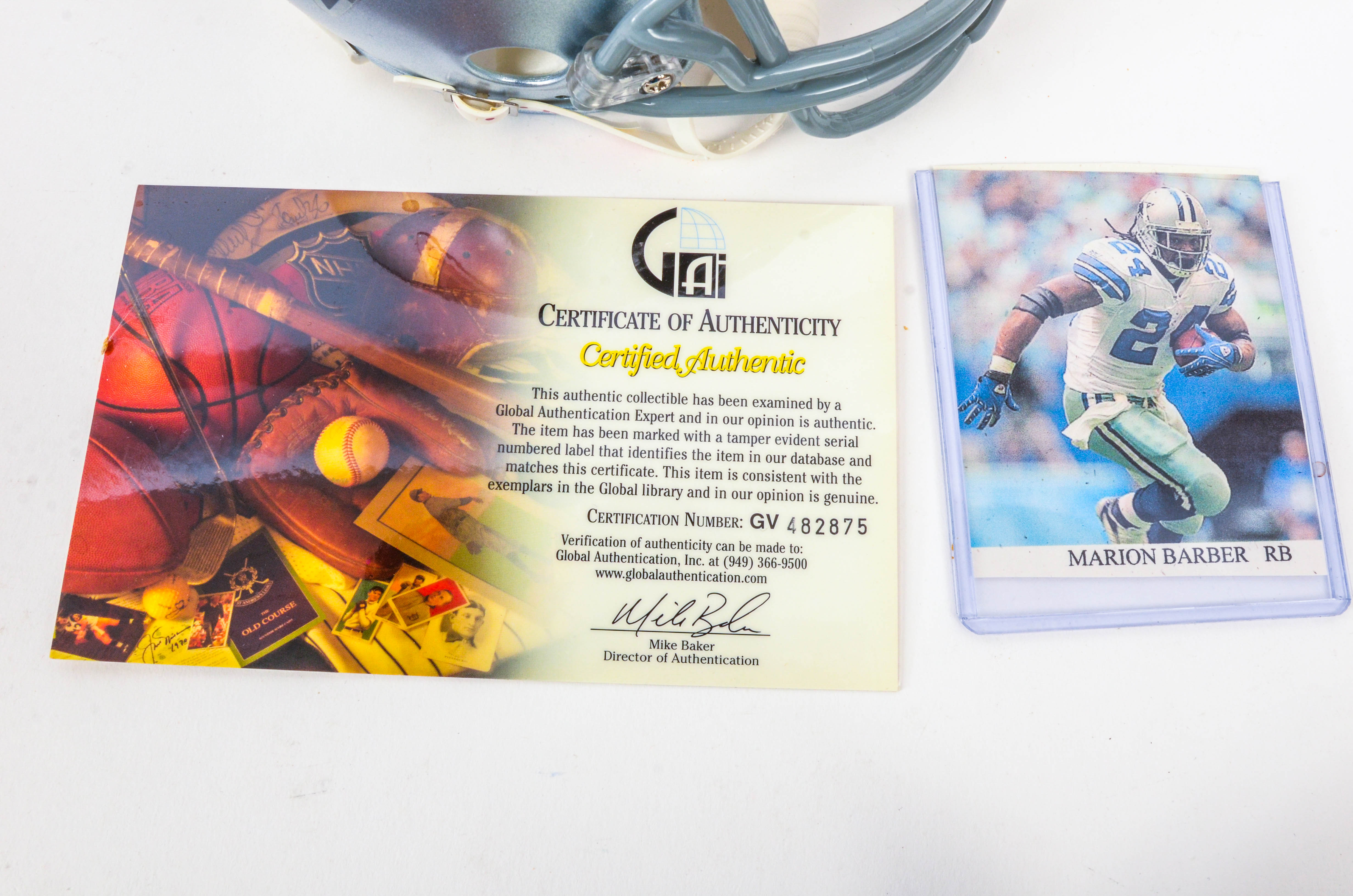 Dallas Cowboys Autographed Mini Helmets