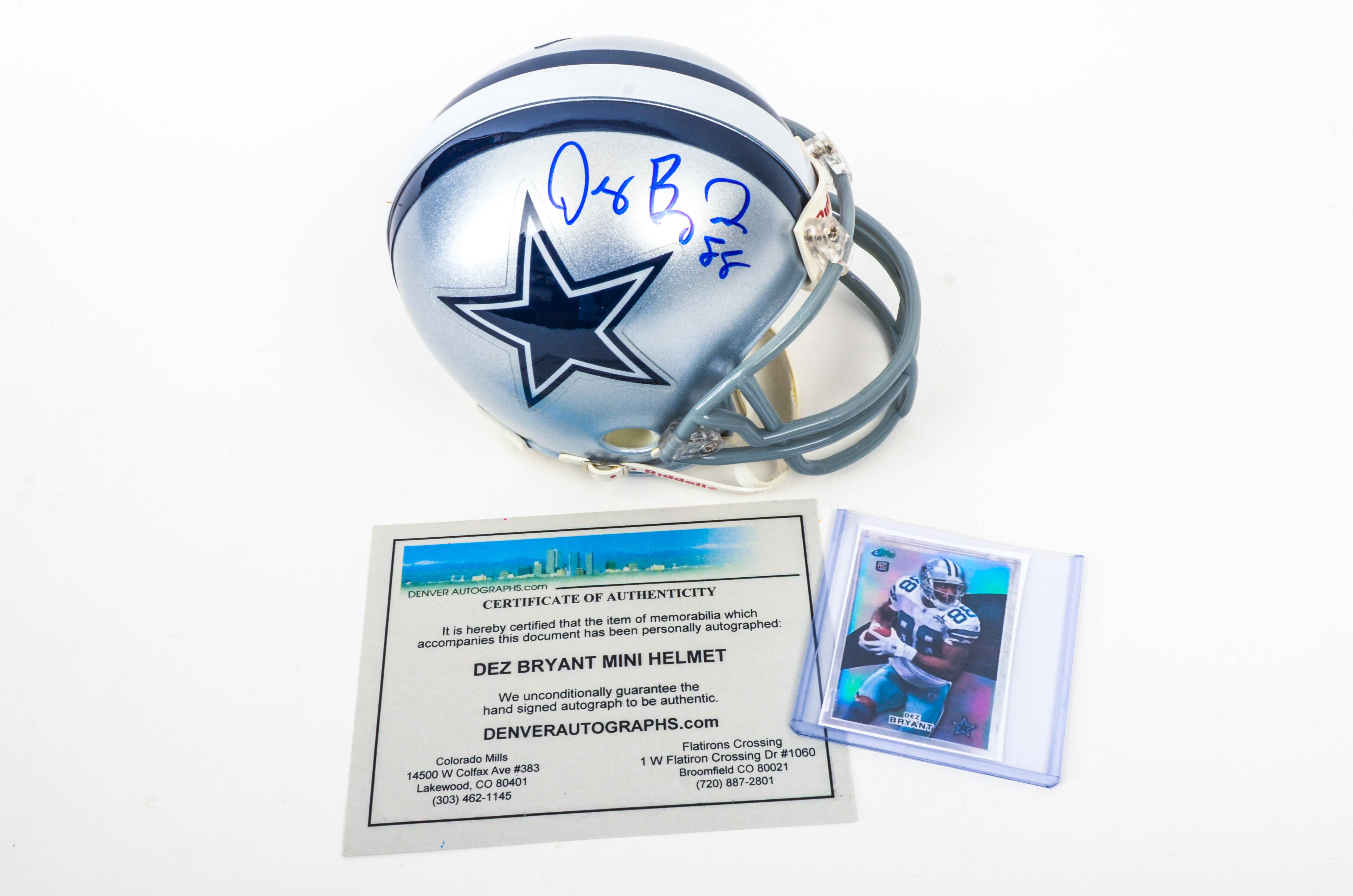 Dallas Cowboys Autographed Mini Helmets
