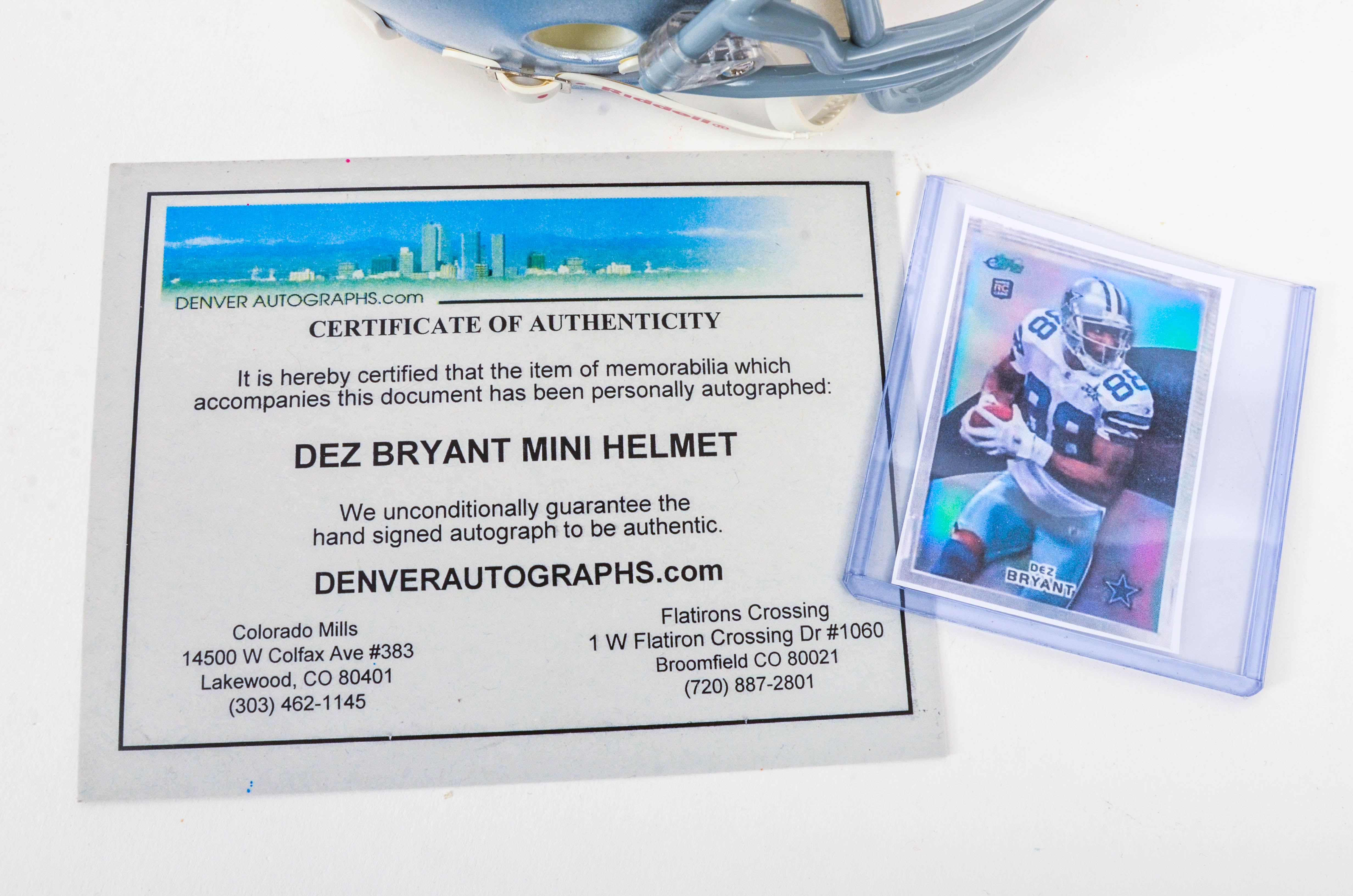 Dallas Cowboys Autographed Mini Helmets