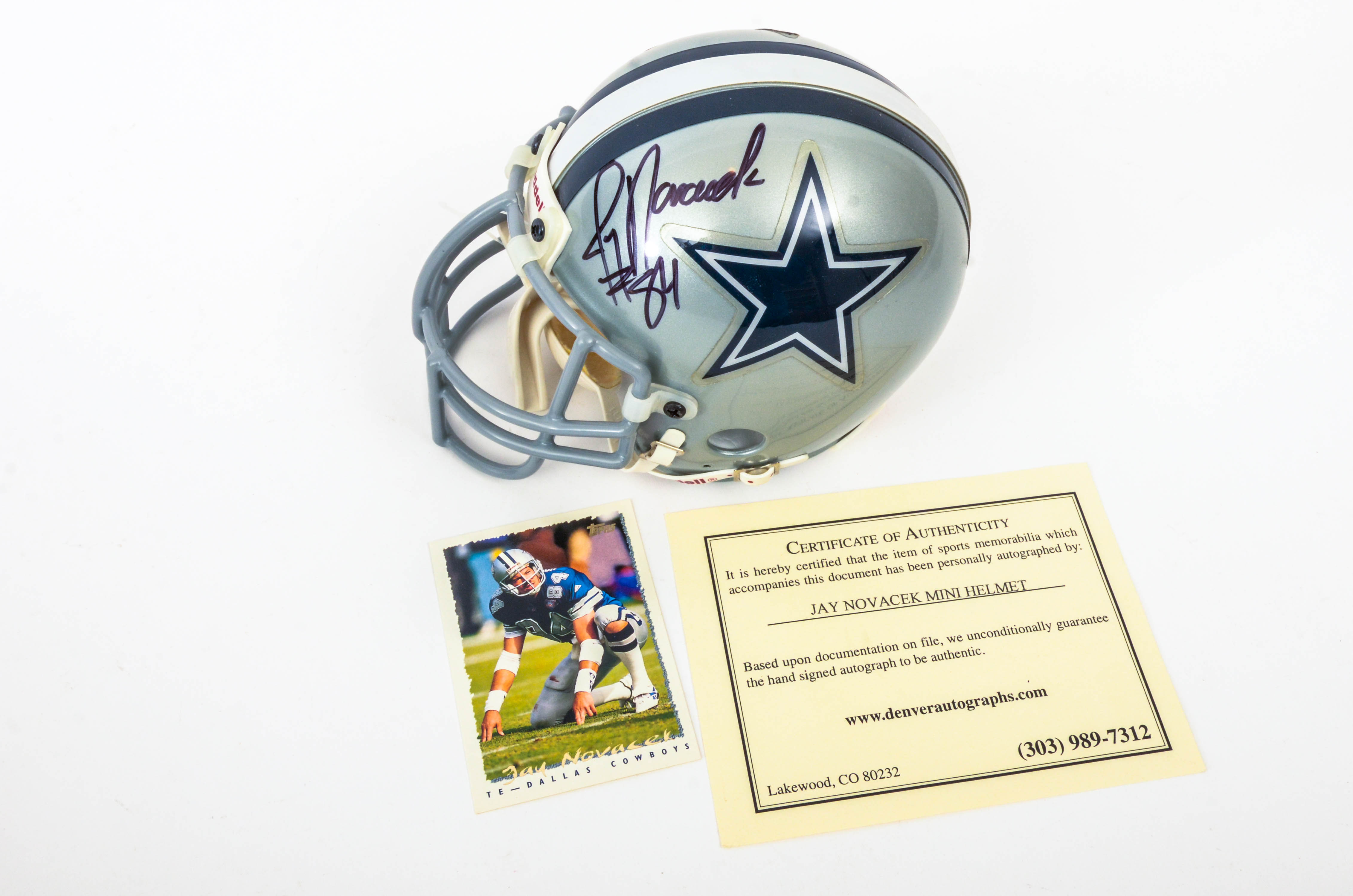 Dallas Cowboys Autographed Mini Helmets