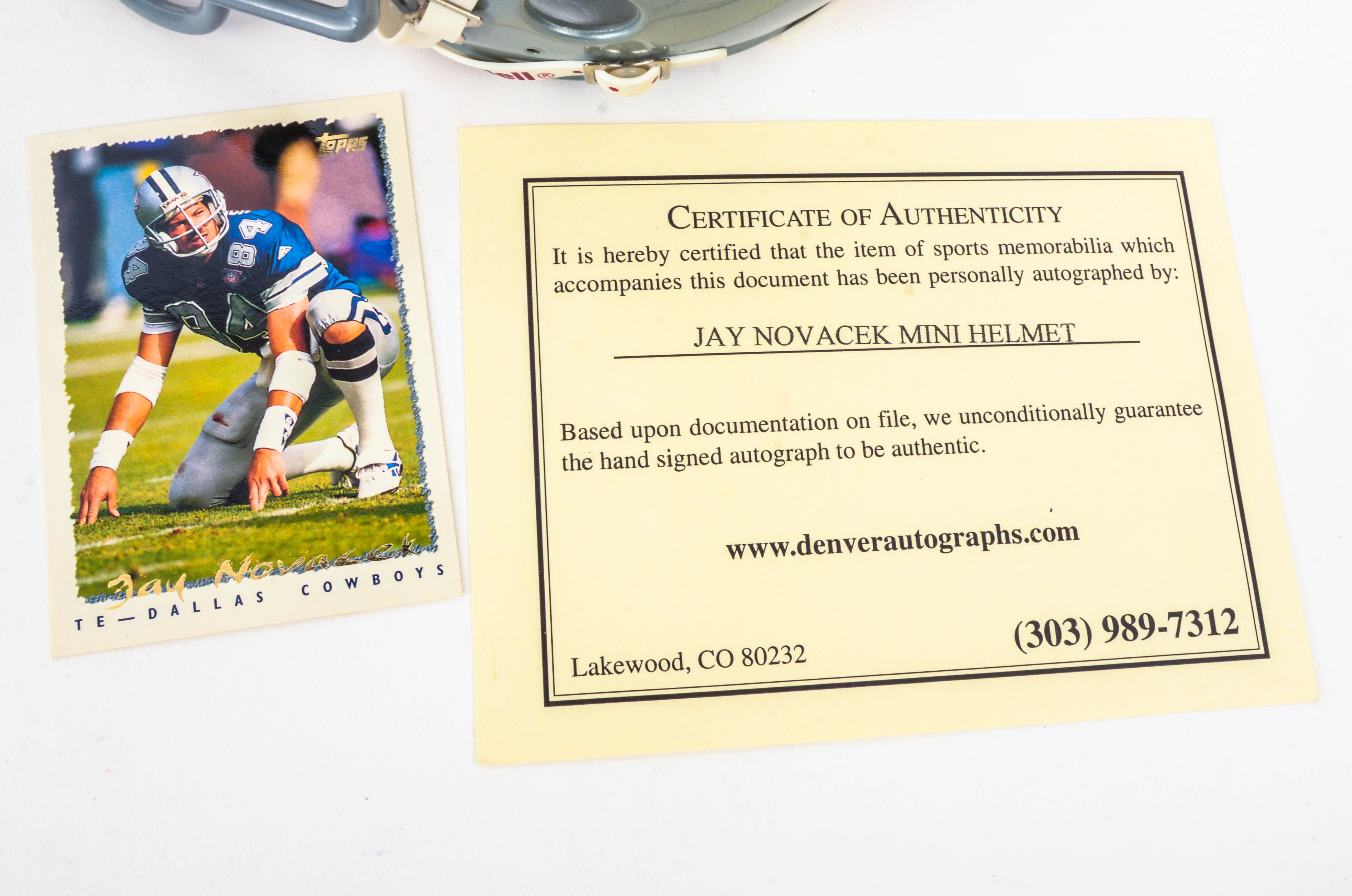 Dallas Cowboys Autographed Mini Helmets