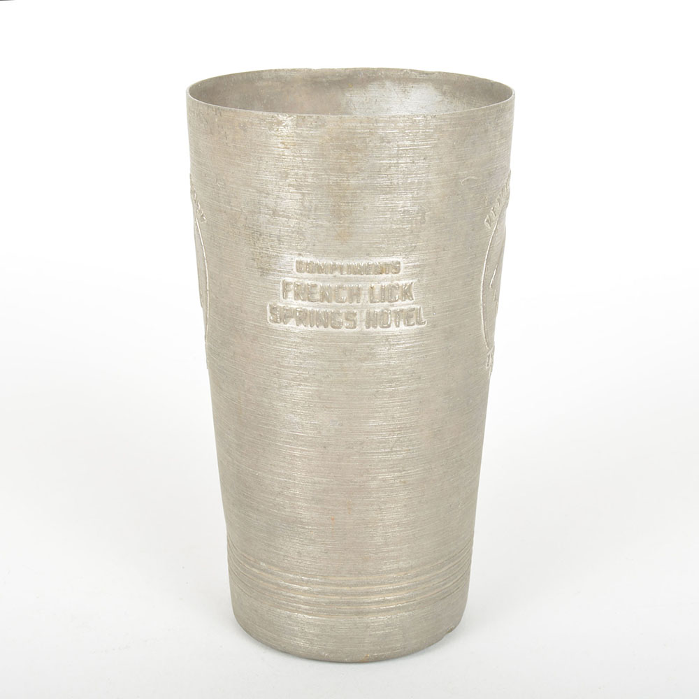1940-1941 Aluminum French Lick Kentucky Derby Glass