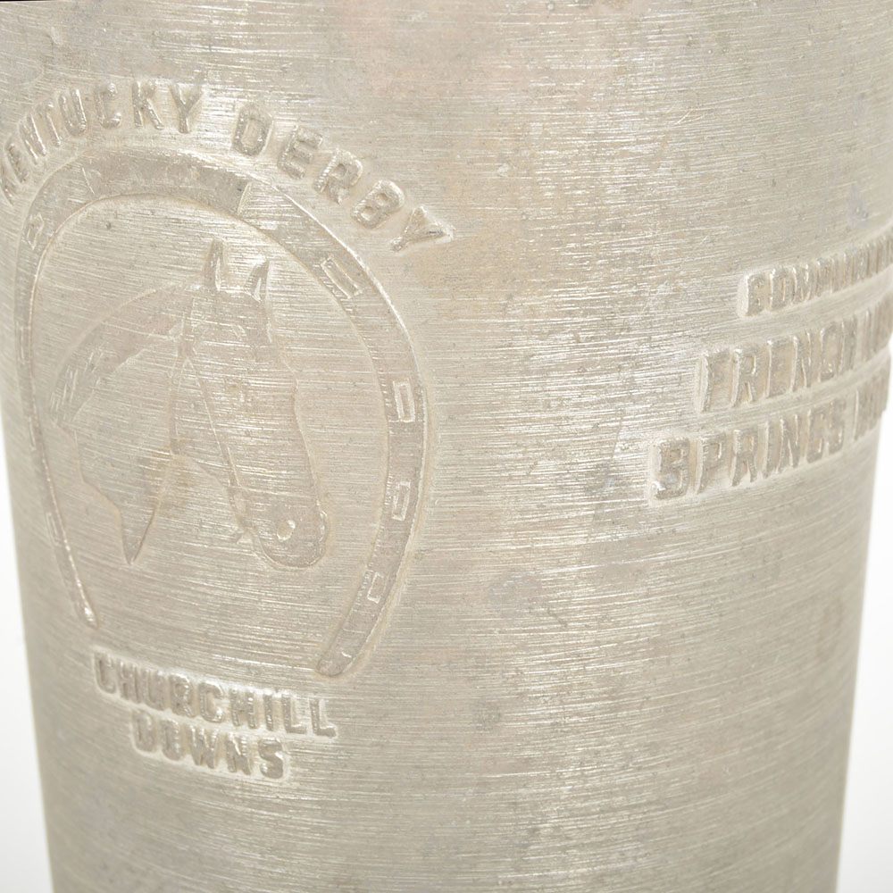 1940-1941 Aluminum French Lick Kentucky Derby Glass