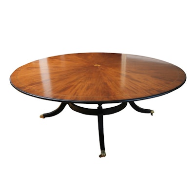 Federal Style Round Mahogany Dining Table Federal Style Round Mahogany Dining Table