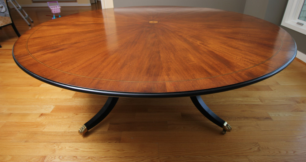 Federal Style Round Mahogany Dining Table