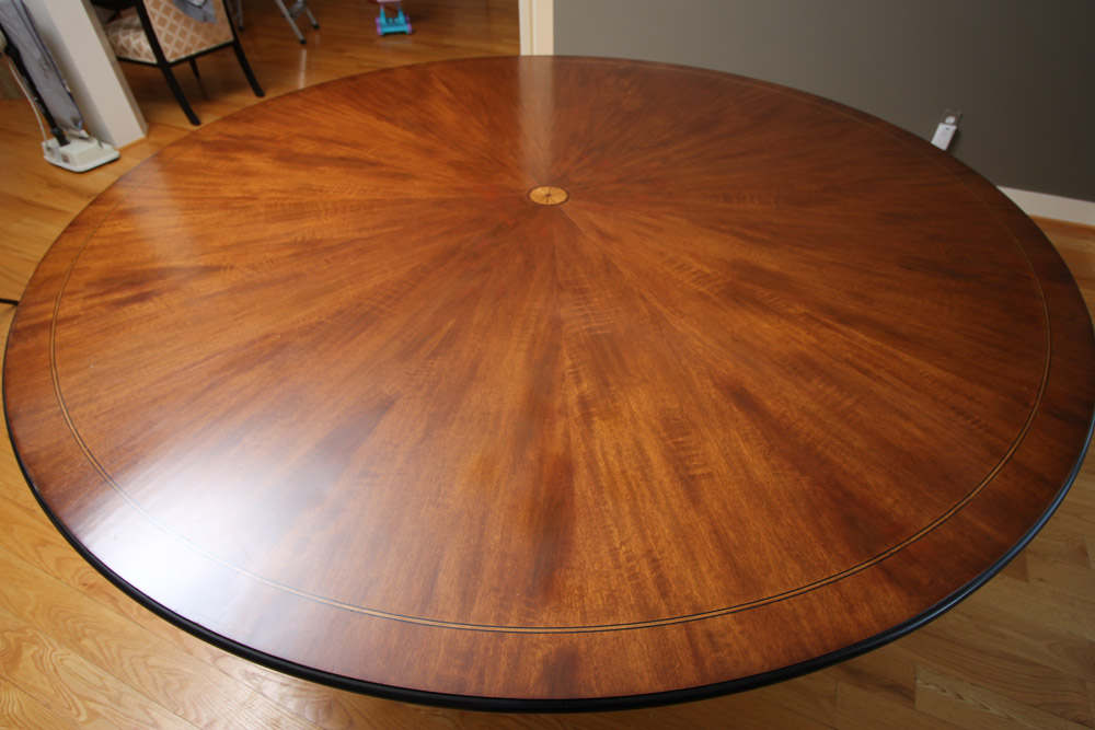 Federal Style Round Mahogany Dining Table