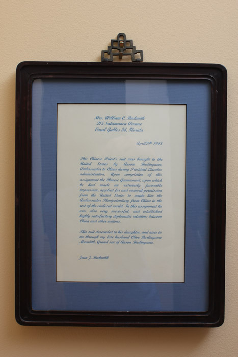 Antique Imperial Chinese Robes with Letter of Provenance