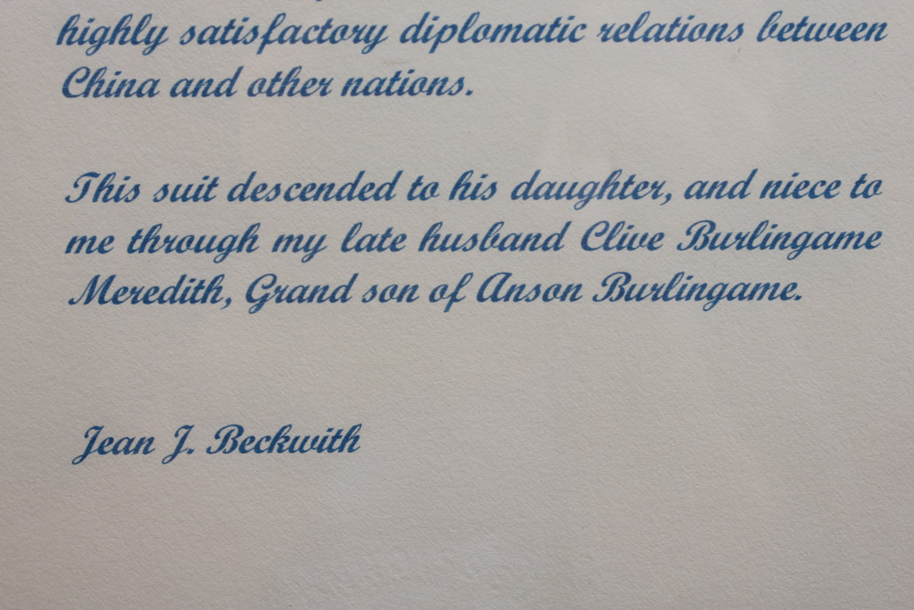 Antique Imperial Chinese Robes with Letter of Provenance