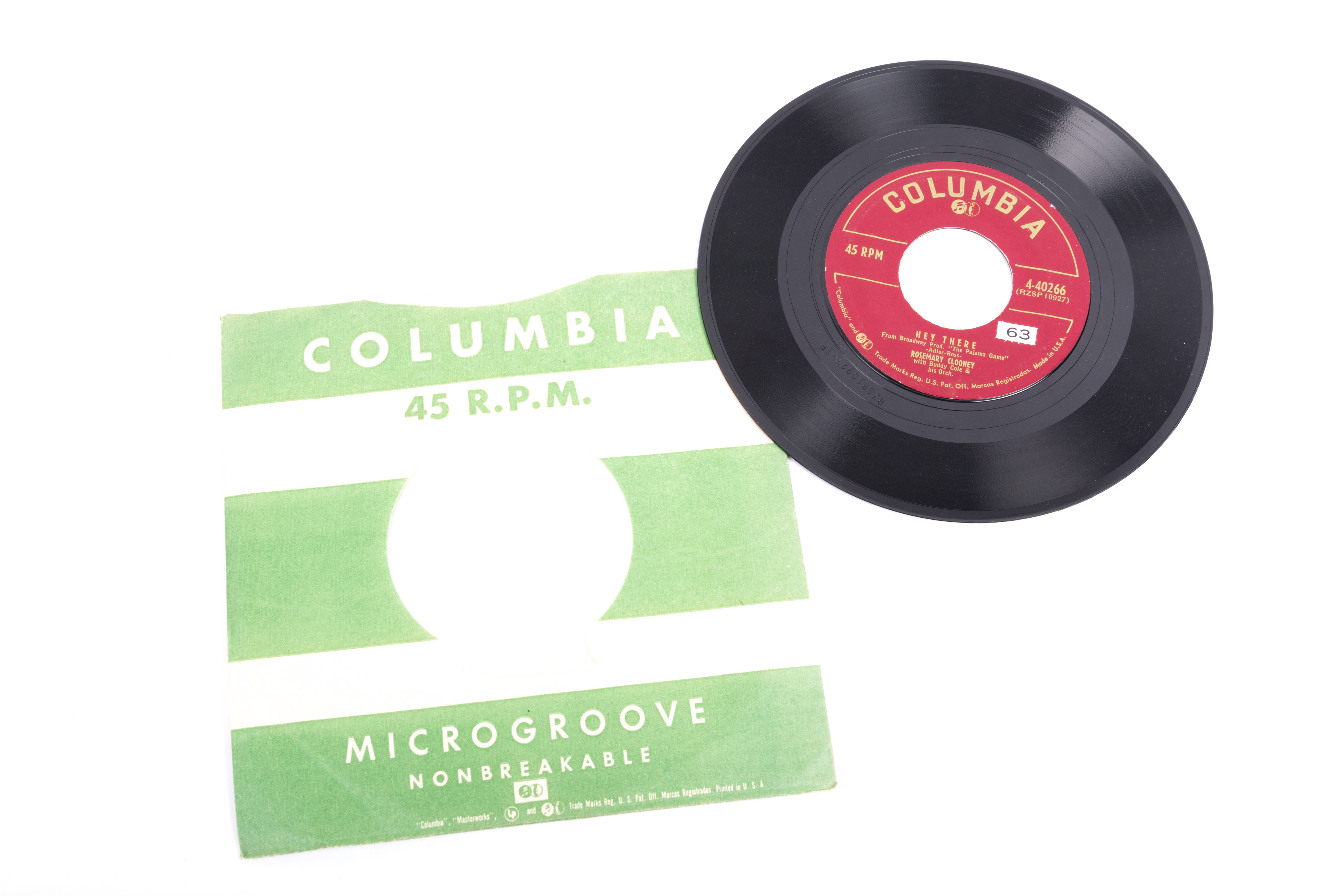 Rosemary Clooney and Other Vintage 45 rpm Records