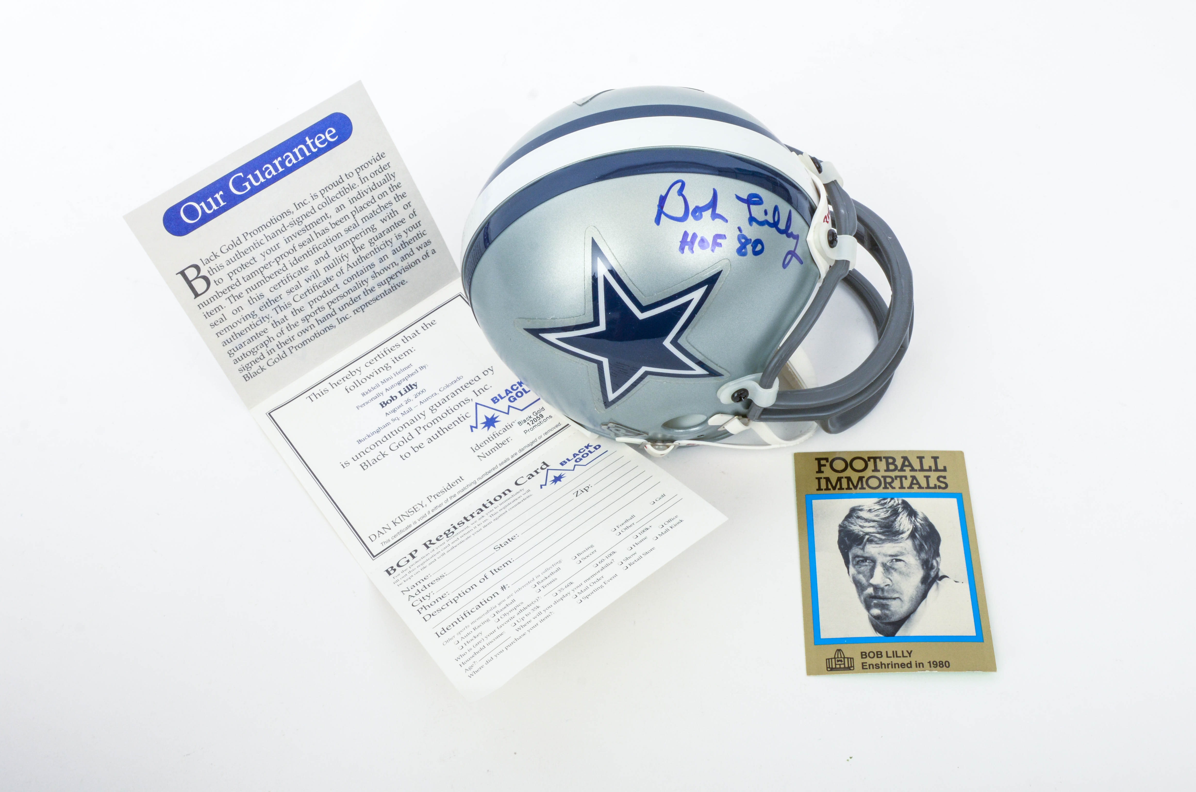 Dallas Cowboys Autographed Mini Helmets