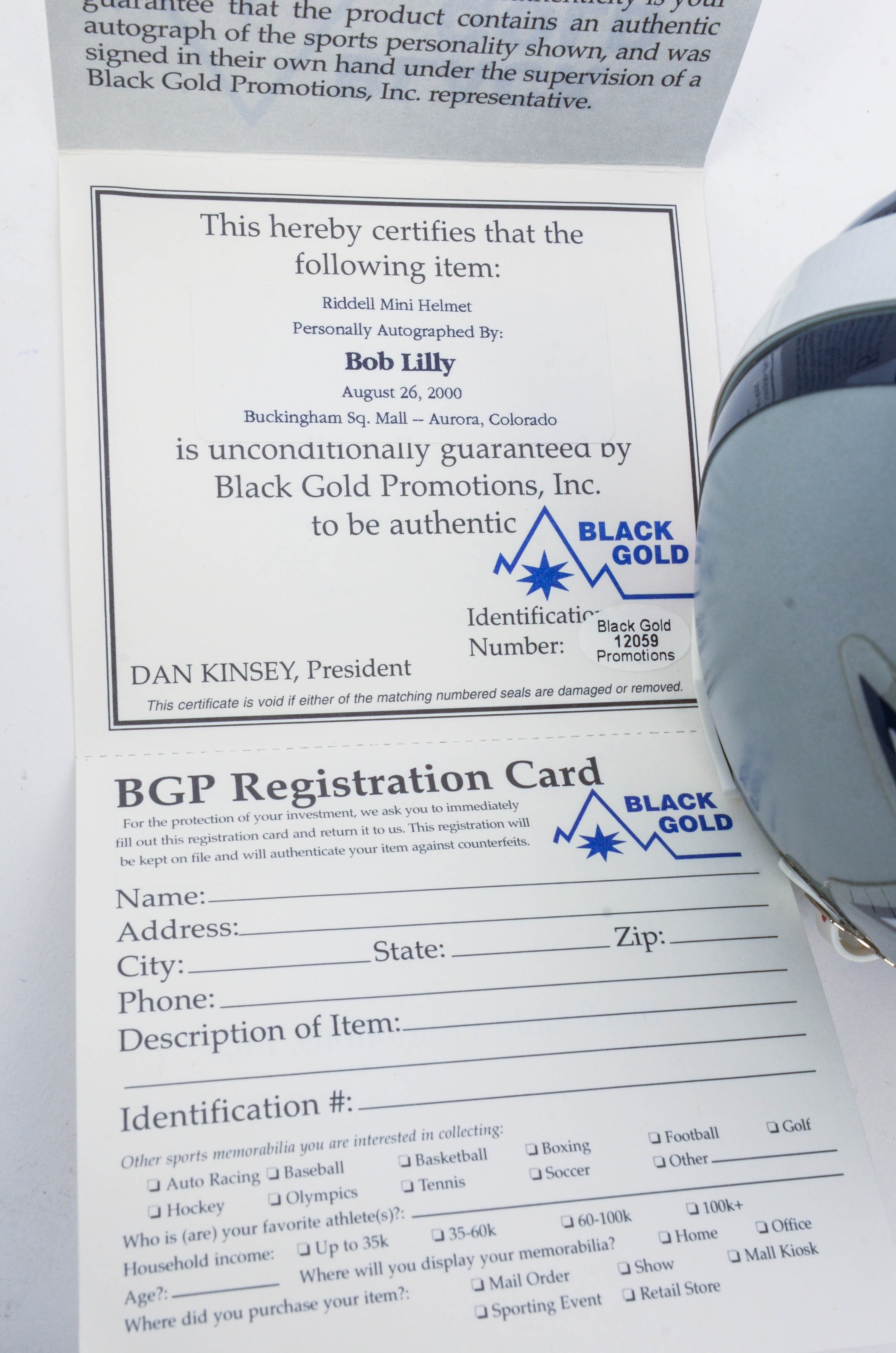 Dallas Cowboys Autographed Mini Helmets