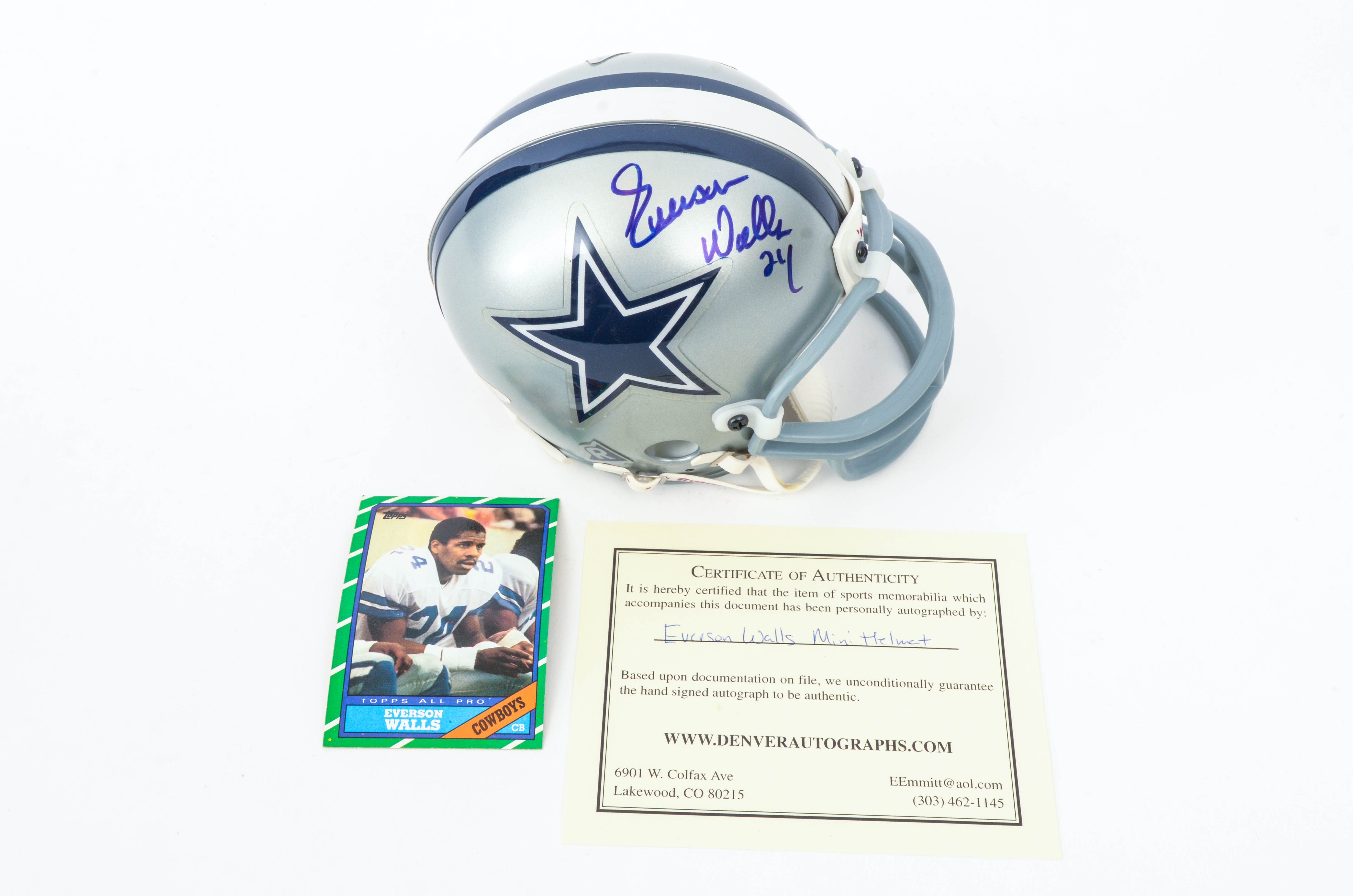 Dallas Cowboys Autographed Mini Helmets