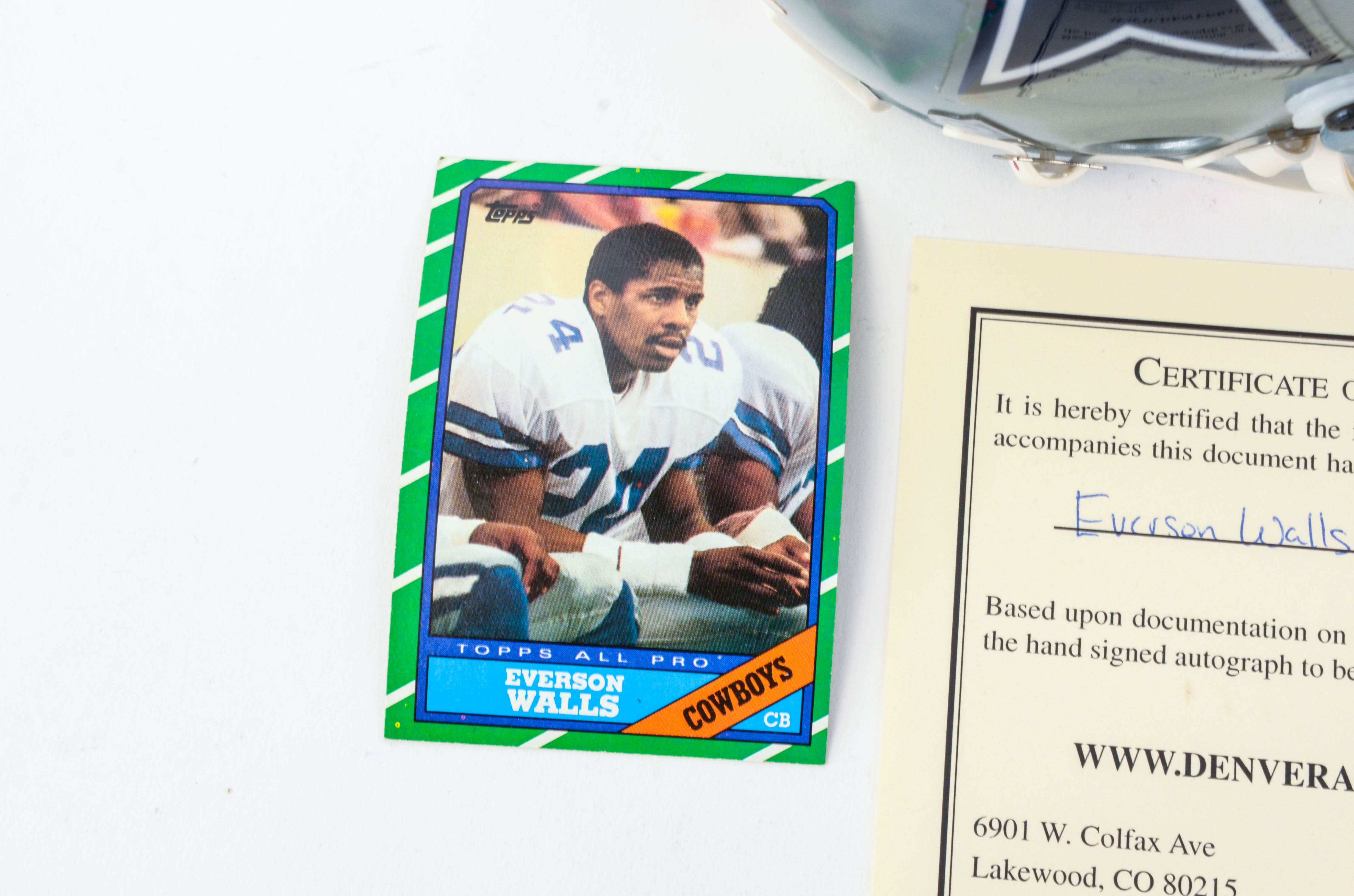 Dallas Cowboys Autographed Mini Helmets