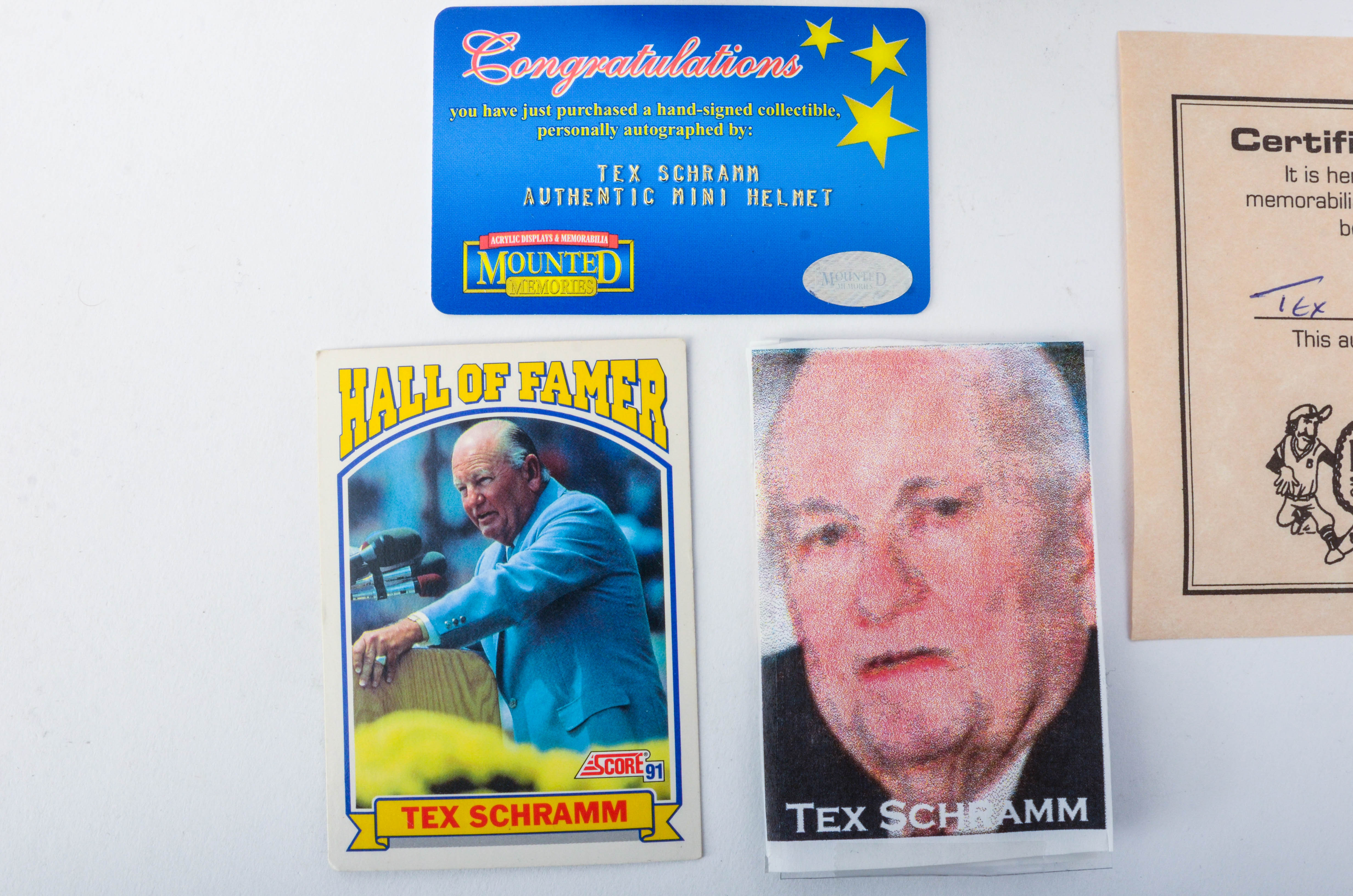 Dallas Cowboys Autographed Mini Helmets