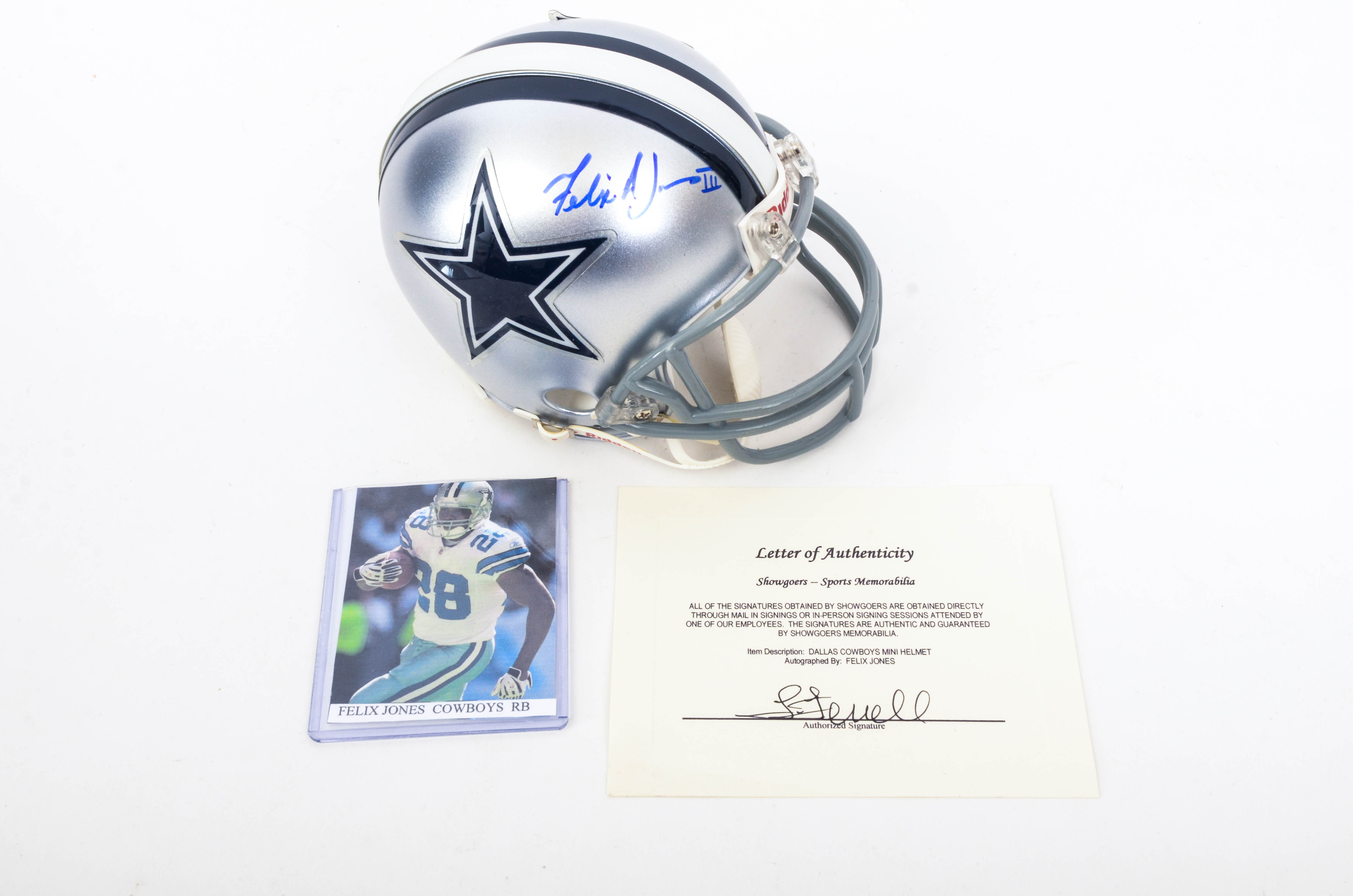 Dallas Cowboys Autographed Mini Helmets