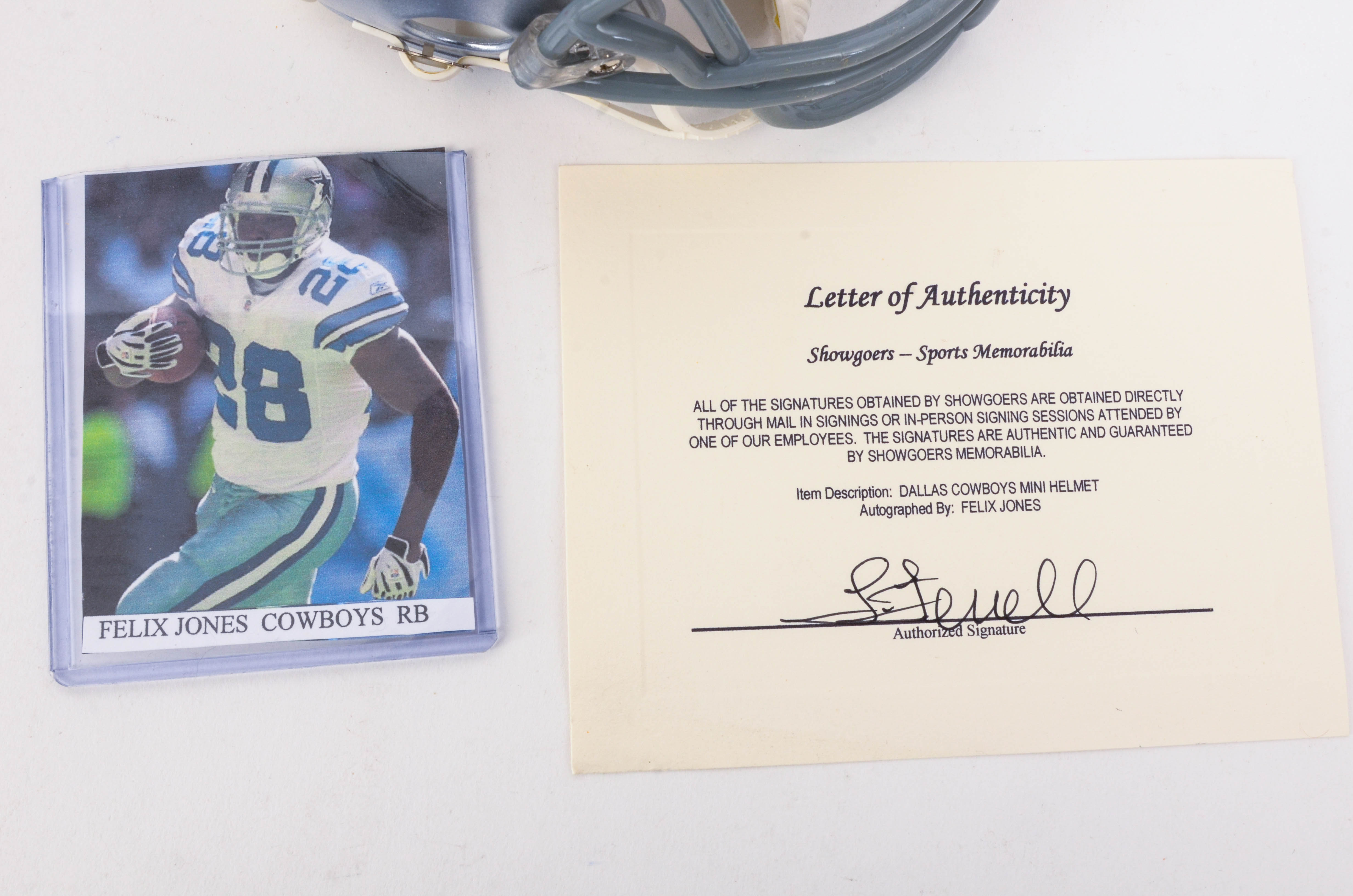 Dallas Cowboys Autographed Mini Helmets