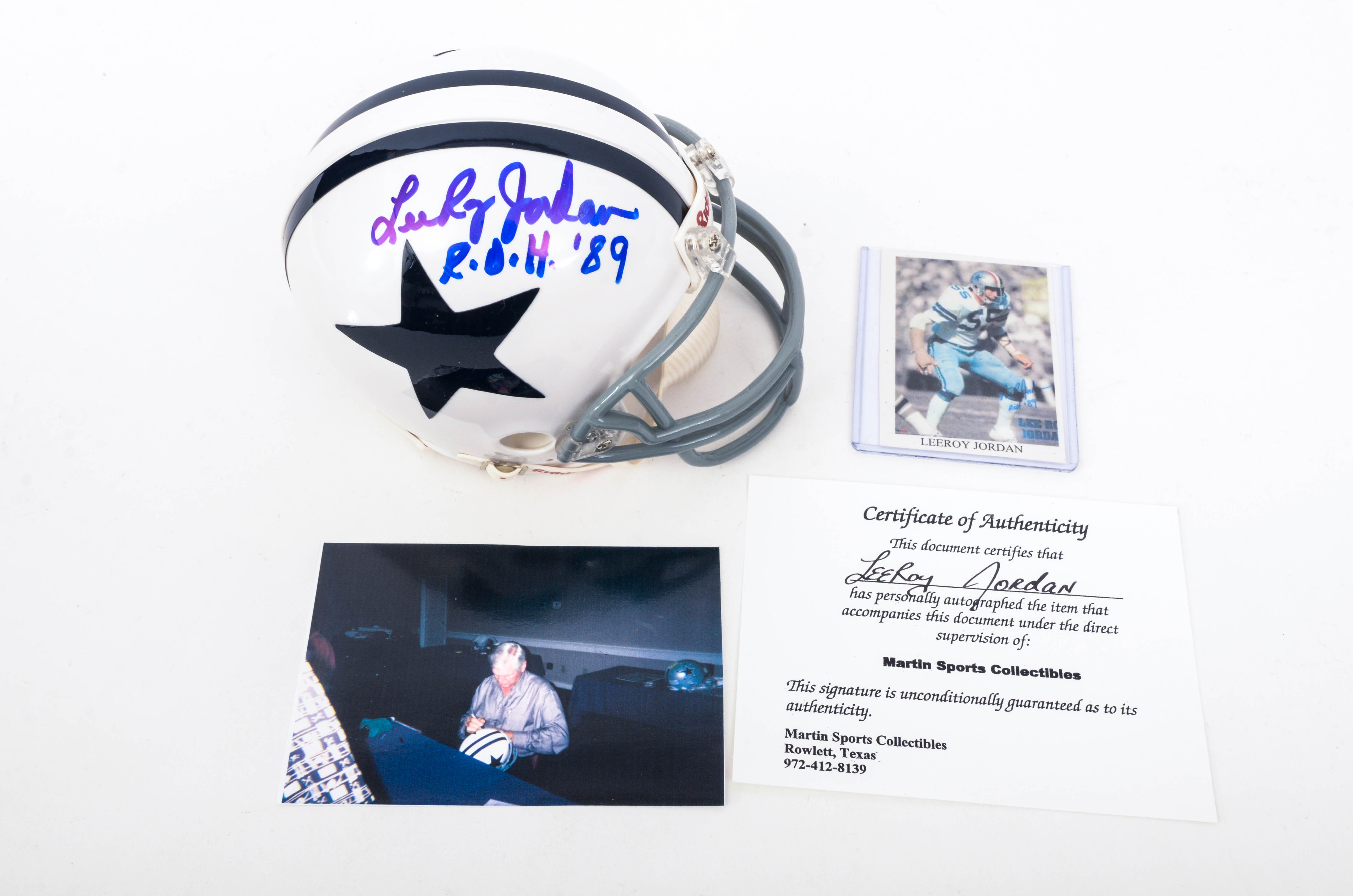 Dallas Cowboys Autographed Mini Helmets