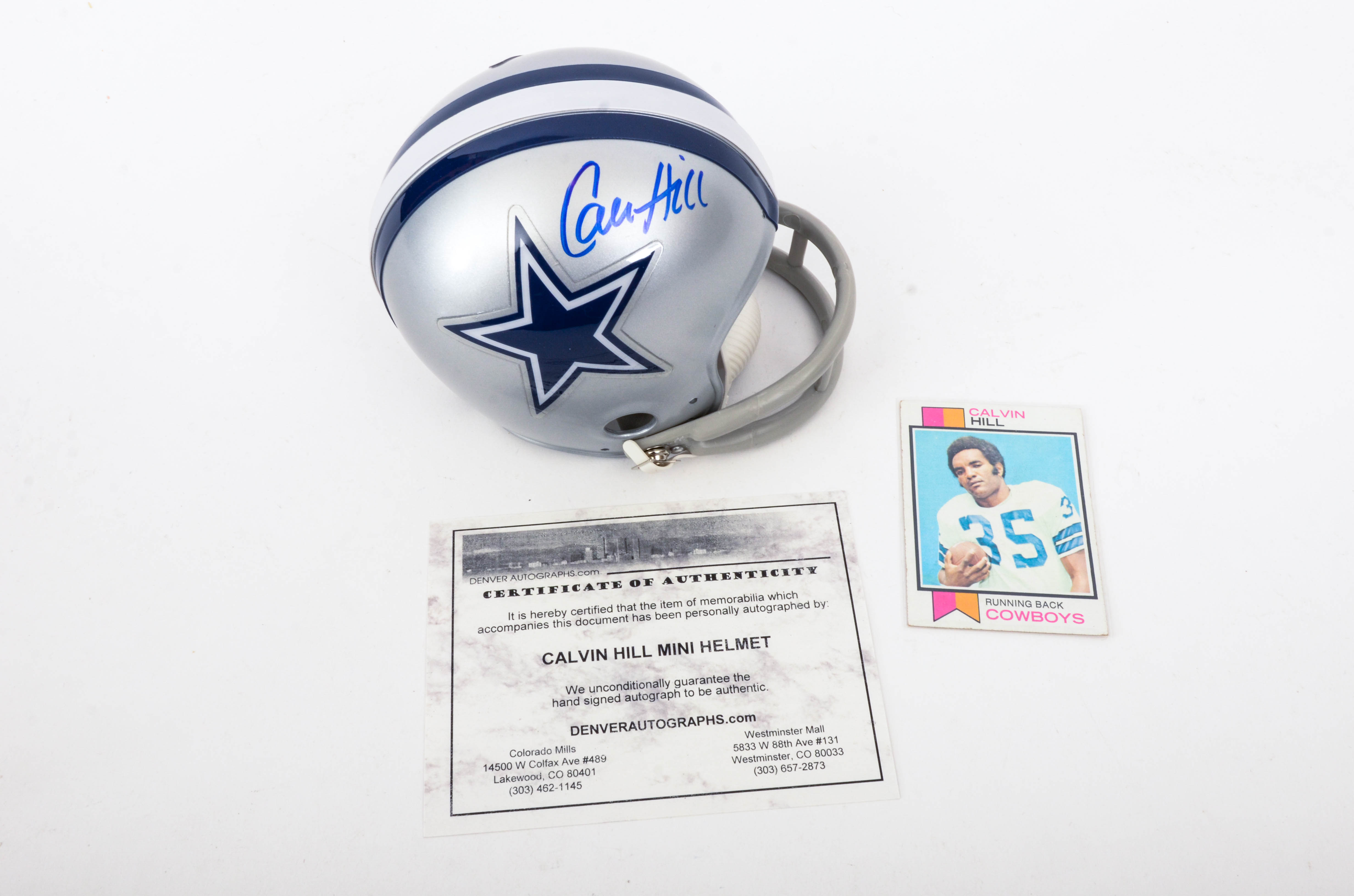 Dallas Cowboys Autographed Mini Helmets