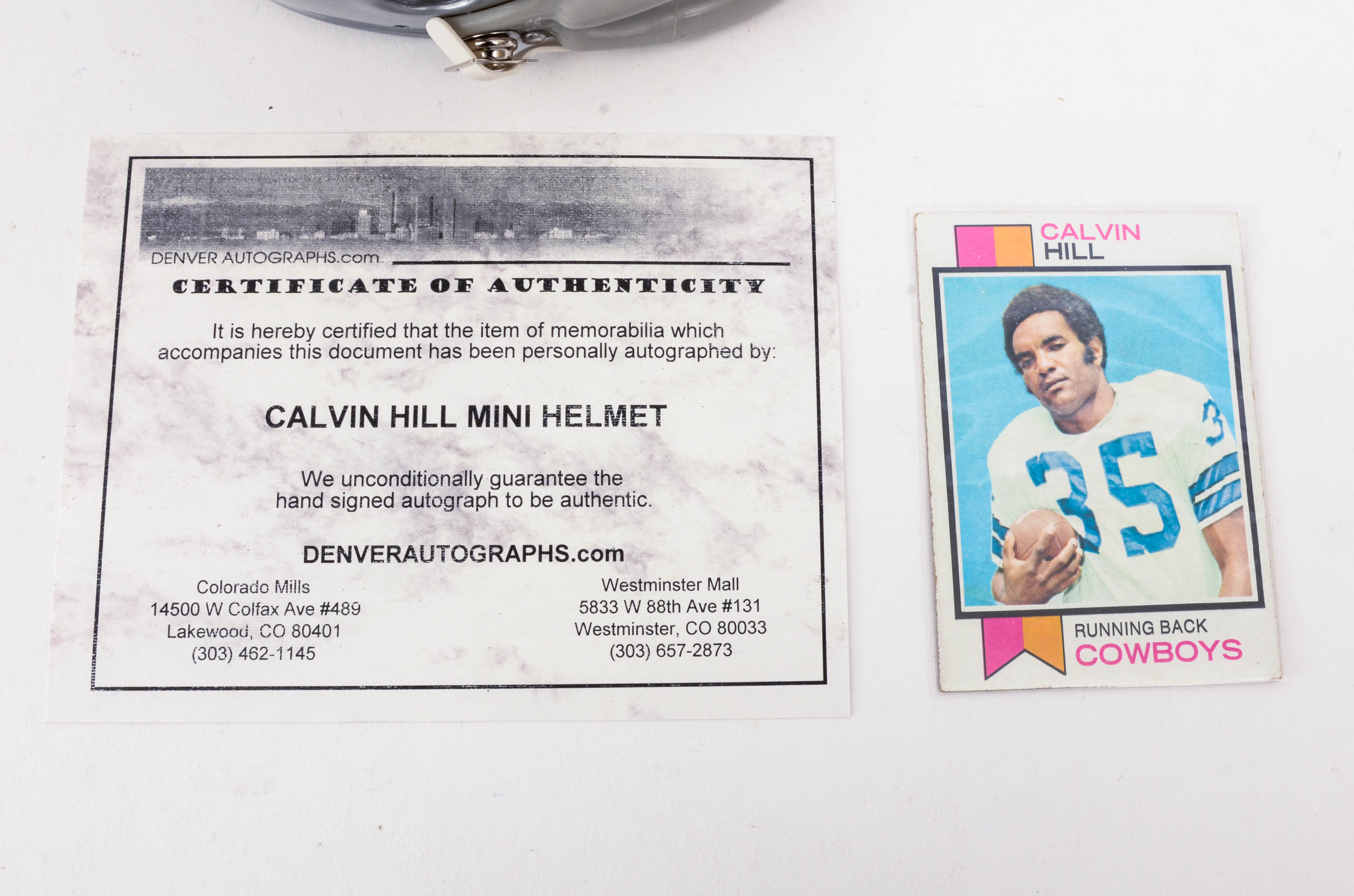 Dallas Cowboys Autographed Mini Helmets