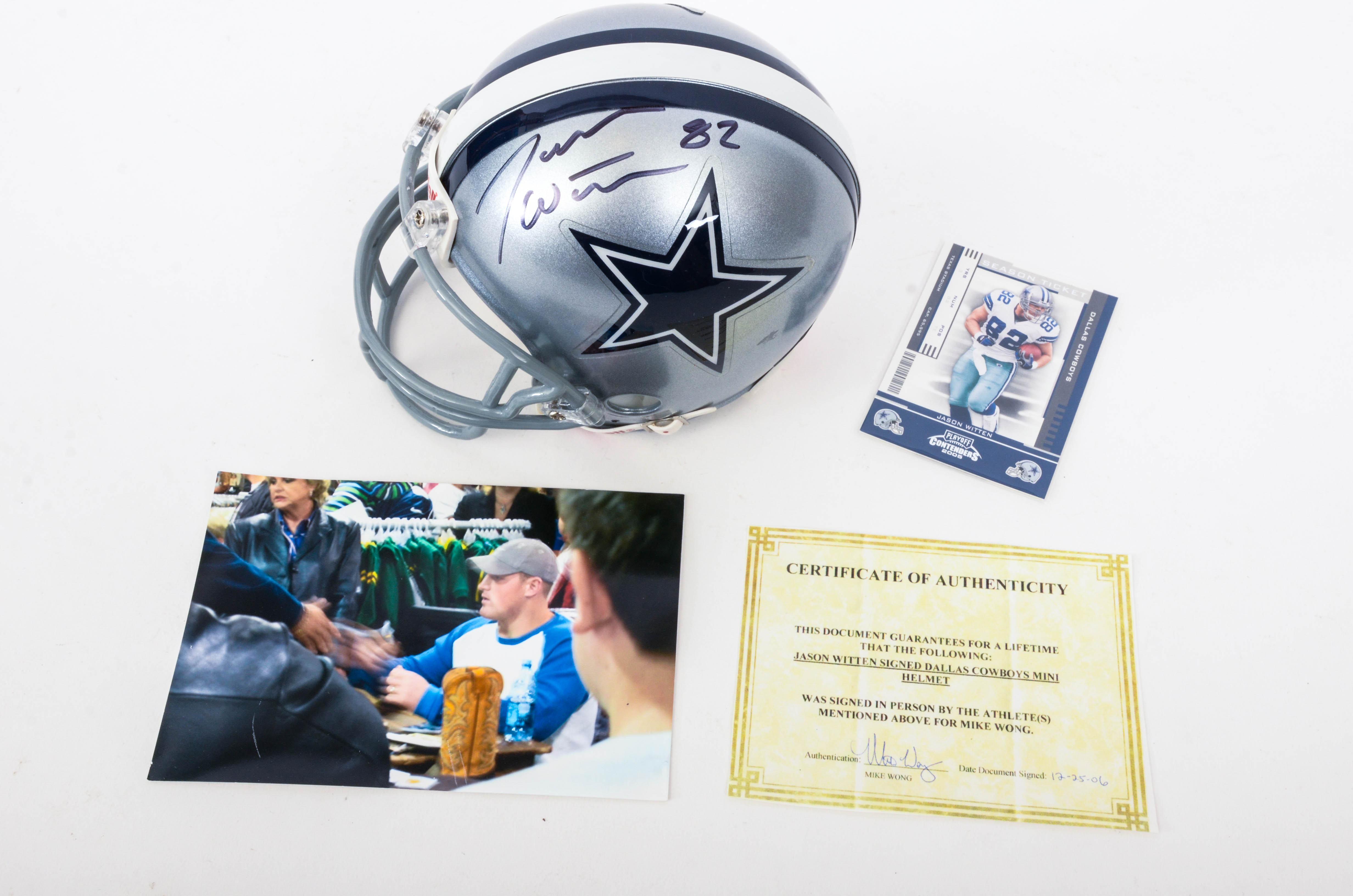 Dallas Cowboys Autographed Mini Helmets
