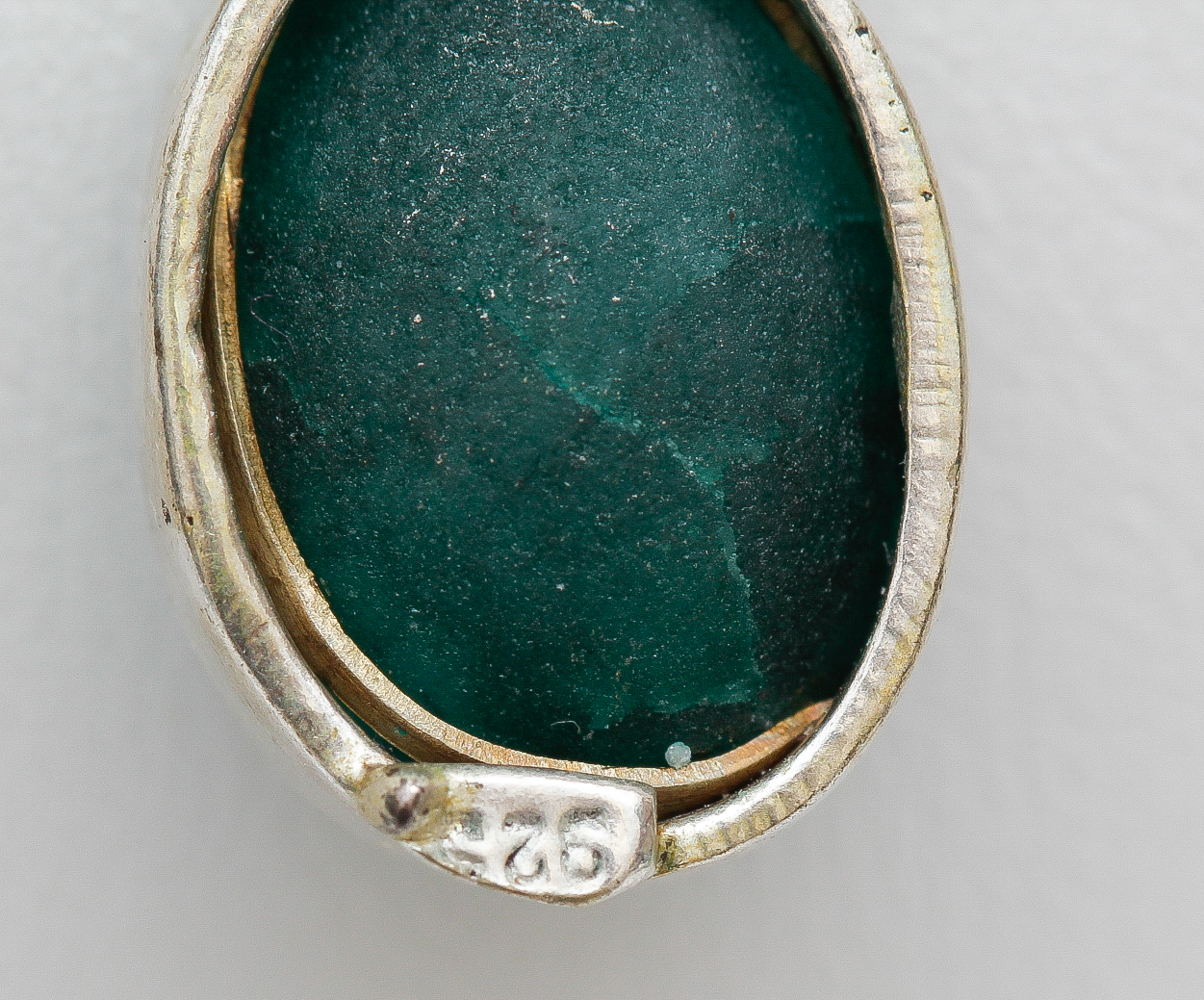 Sterling Silver Green Quartz Necklace