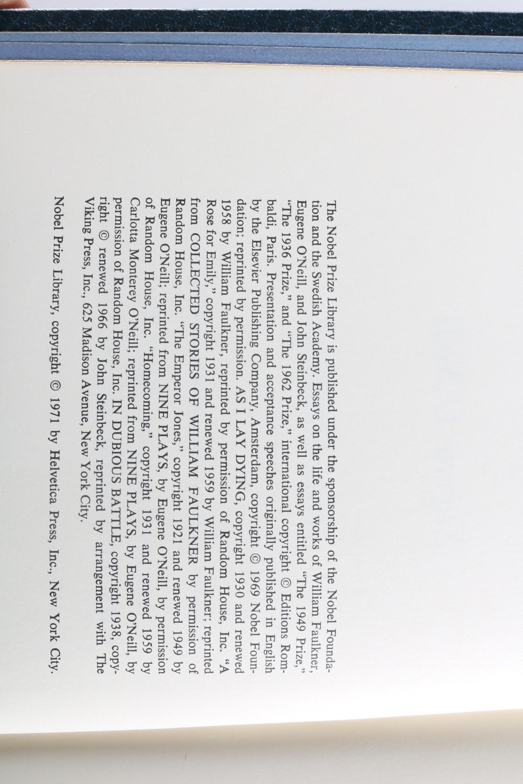 1971 "Nobel Prize Library" Twenty Volume Set