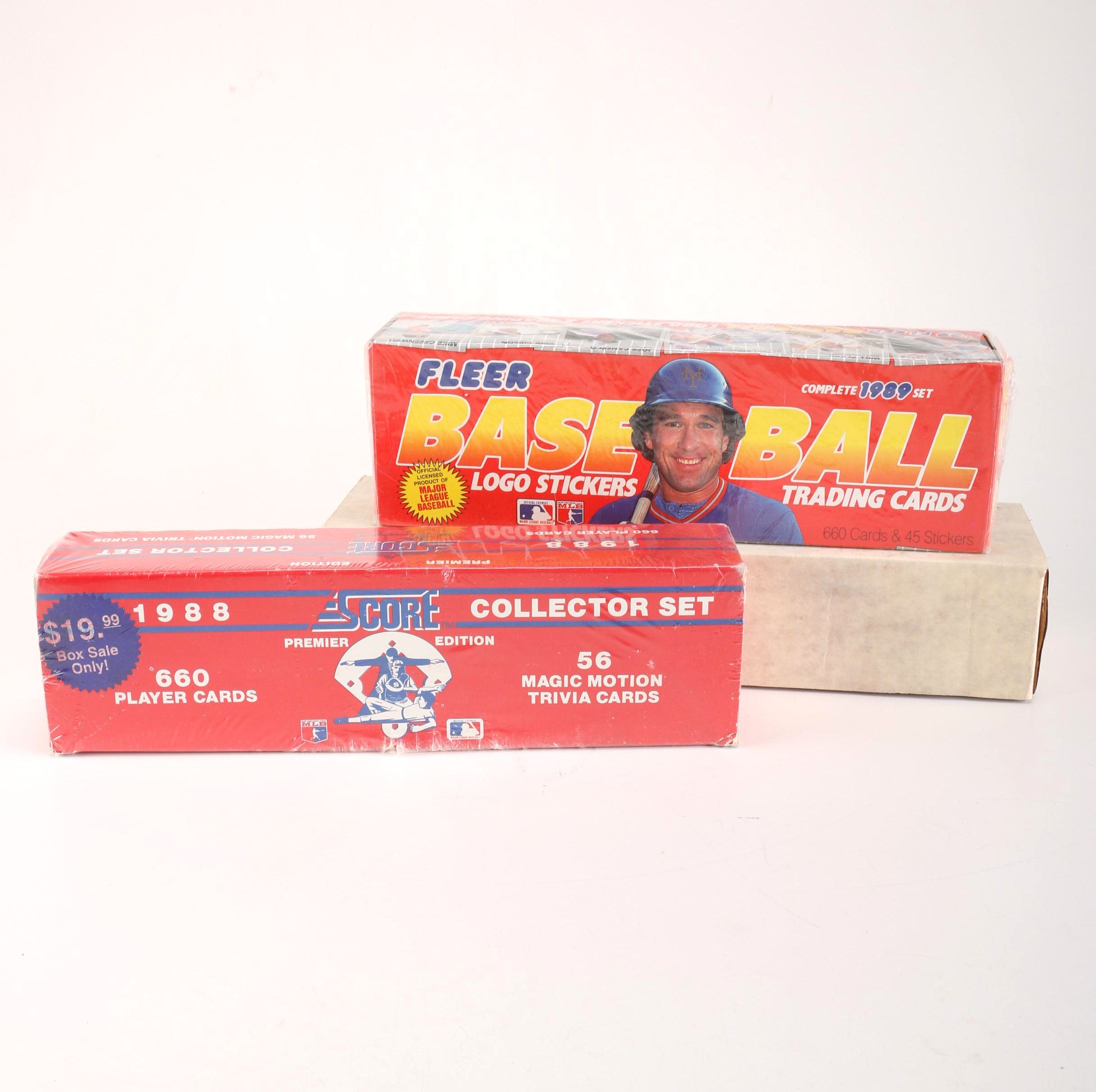 Boxes of Baseball Cards