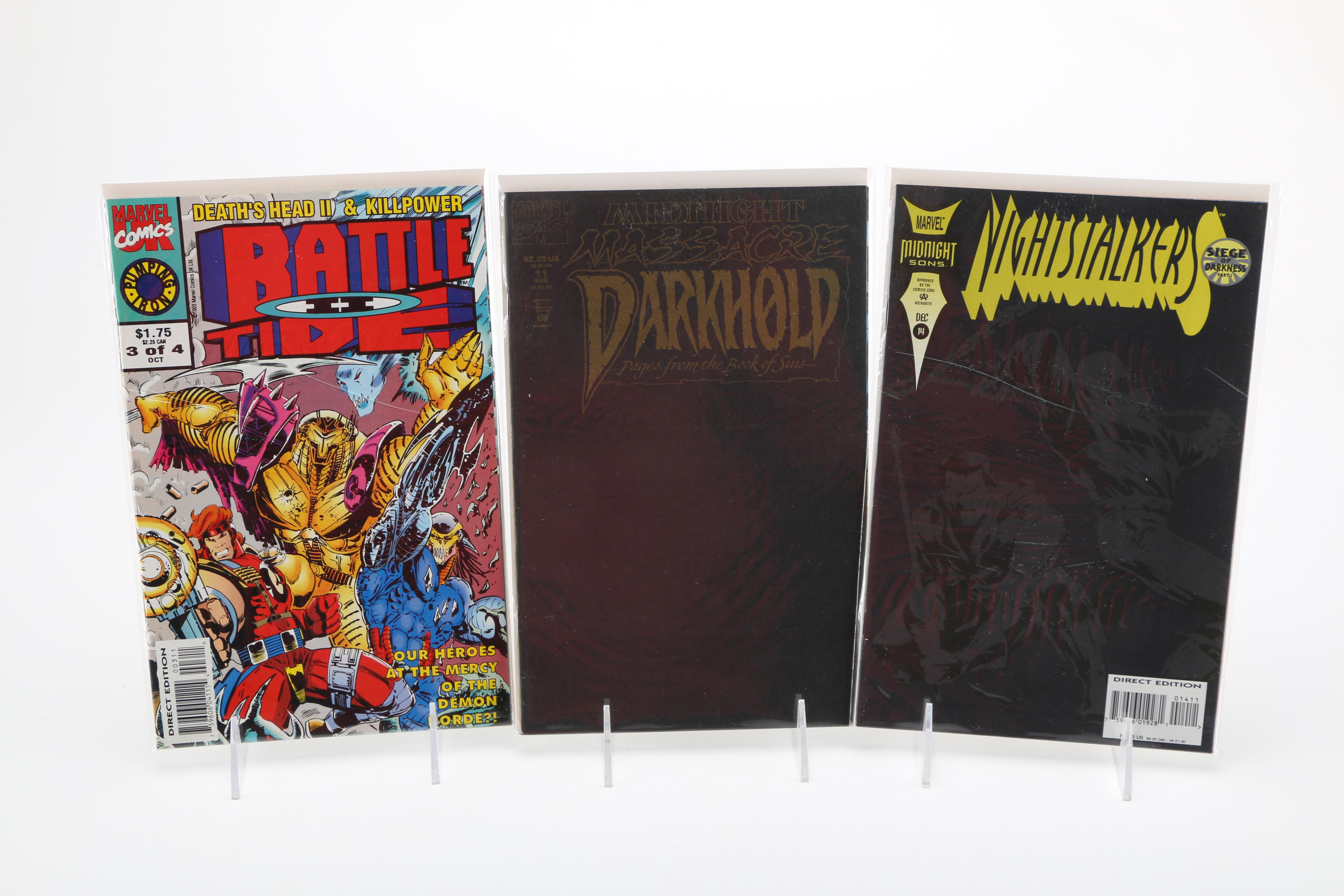 Assorted Modern and Bronze Age Marvel Comics and Graphic Novels with "Wizard 2000" Comic Magazine
