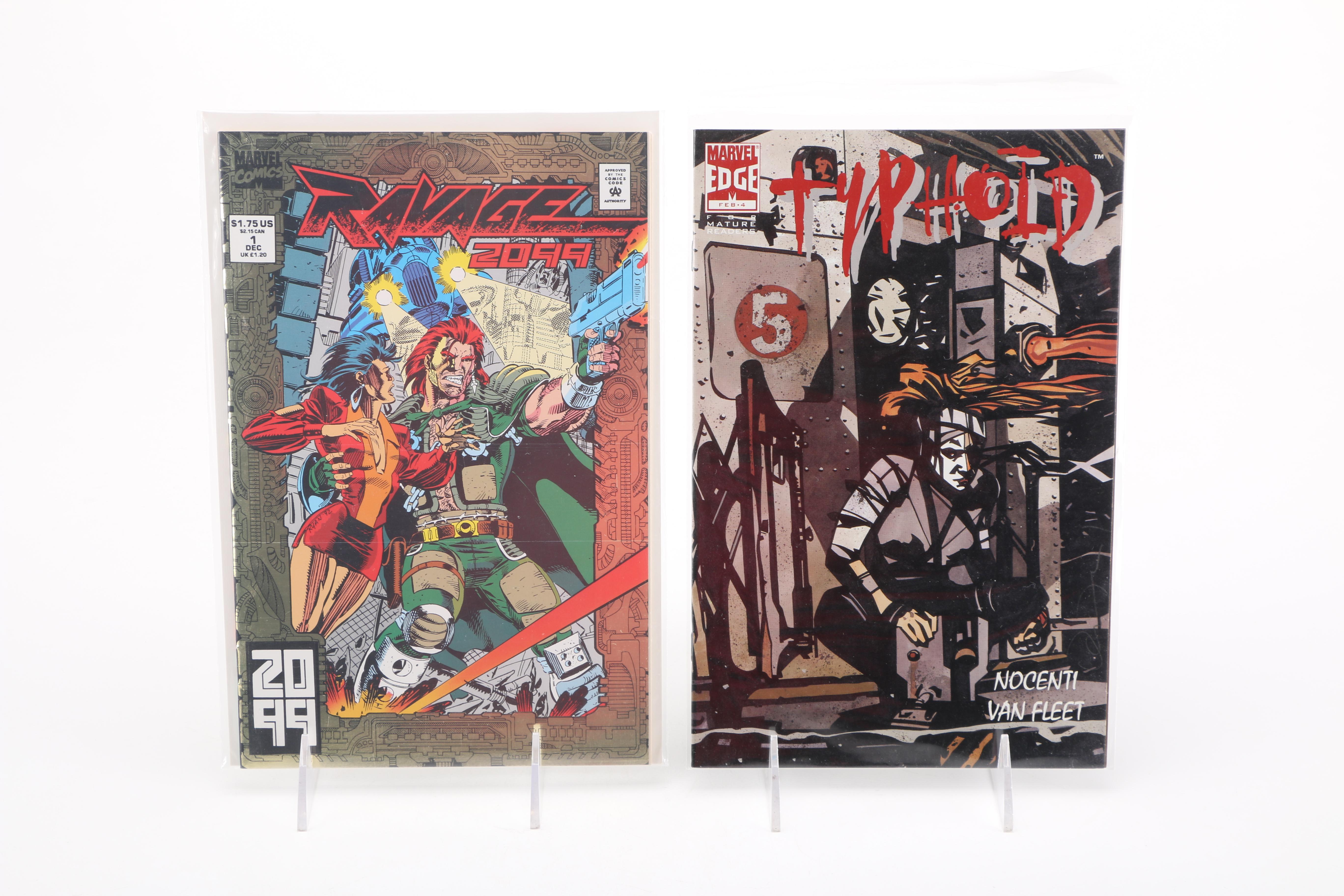 Assorted Modern and Bronze Age Marvel Comics and Graphic Novels with "Wizard 2000" Comic Magazine