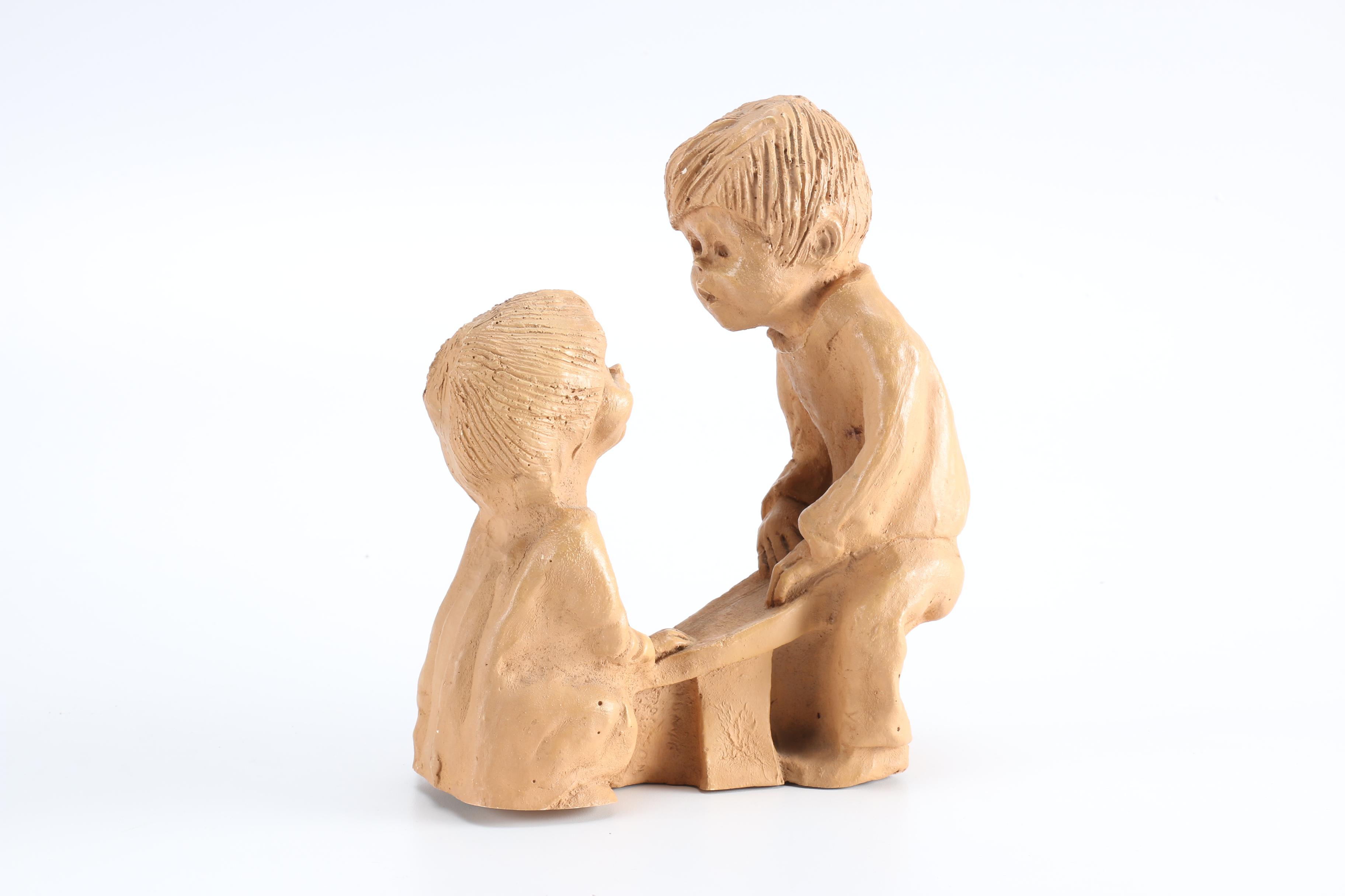 Clay Sculptures Featuring Lee Bortin