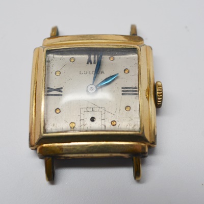 Vintage 14K Gold Filled Hamilton Watch and Bulova Watch Face