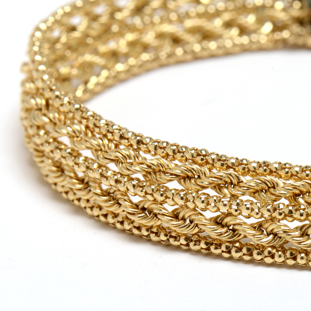 Peruvian 14K Yellow Gold Bracelet