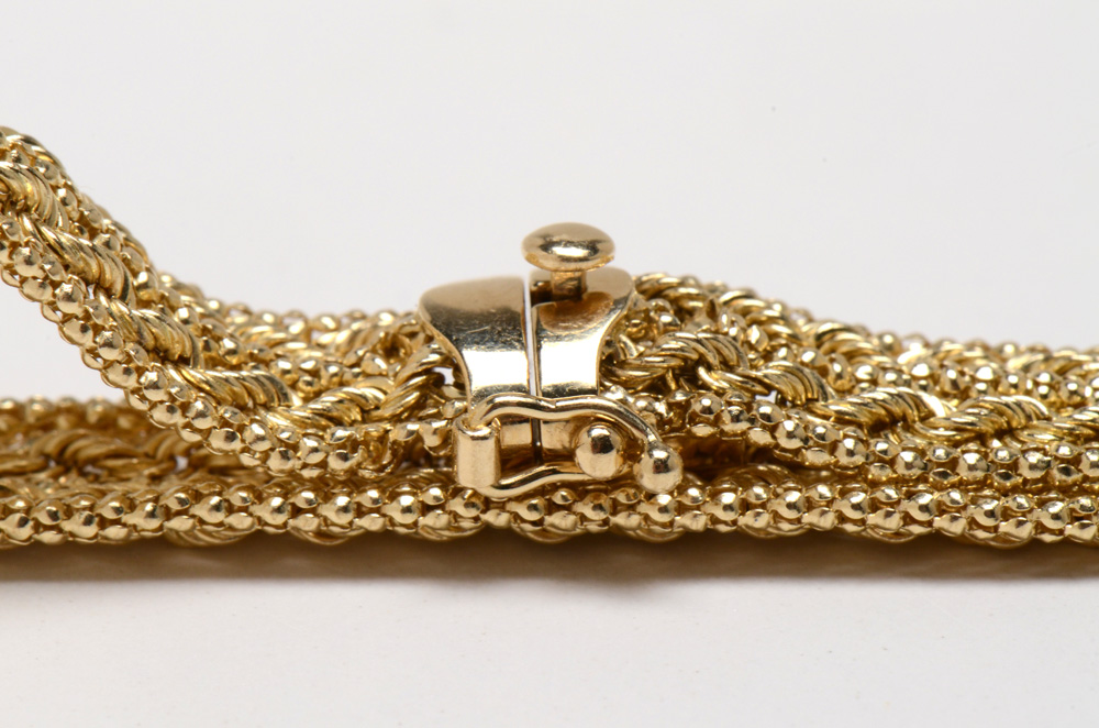 Peruvian 14K Yellow Gold Bracelet