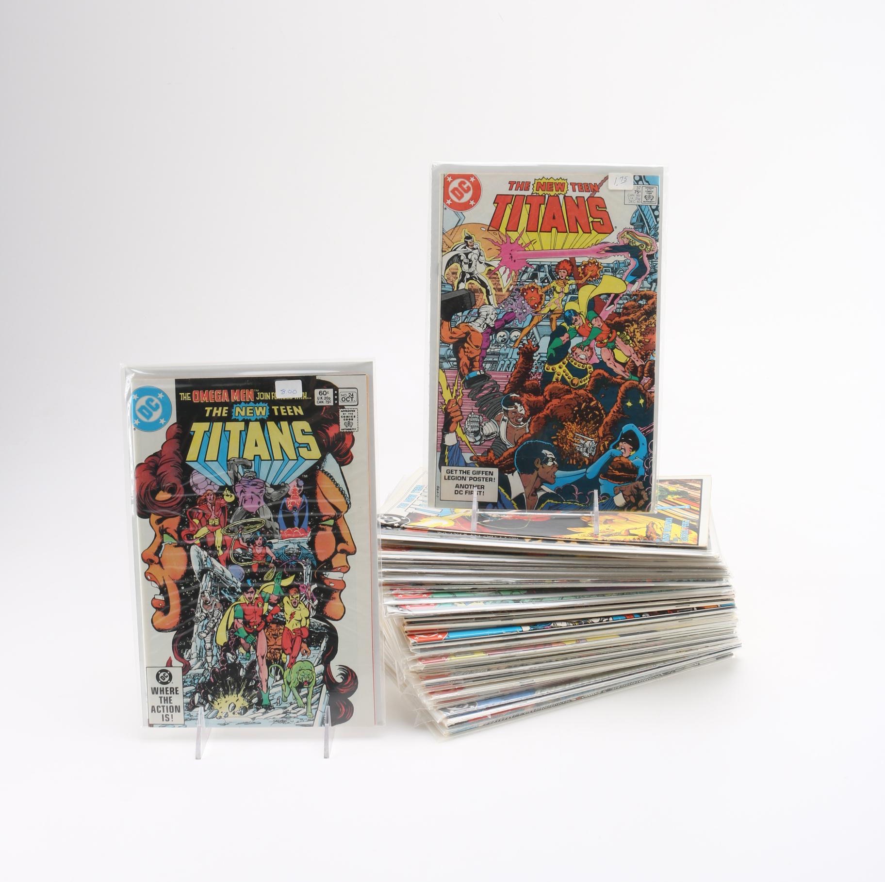 Bronze and Modern Age "Teen Titans" Comics Featuring First Appearance of Brother Blood and Blackfire