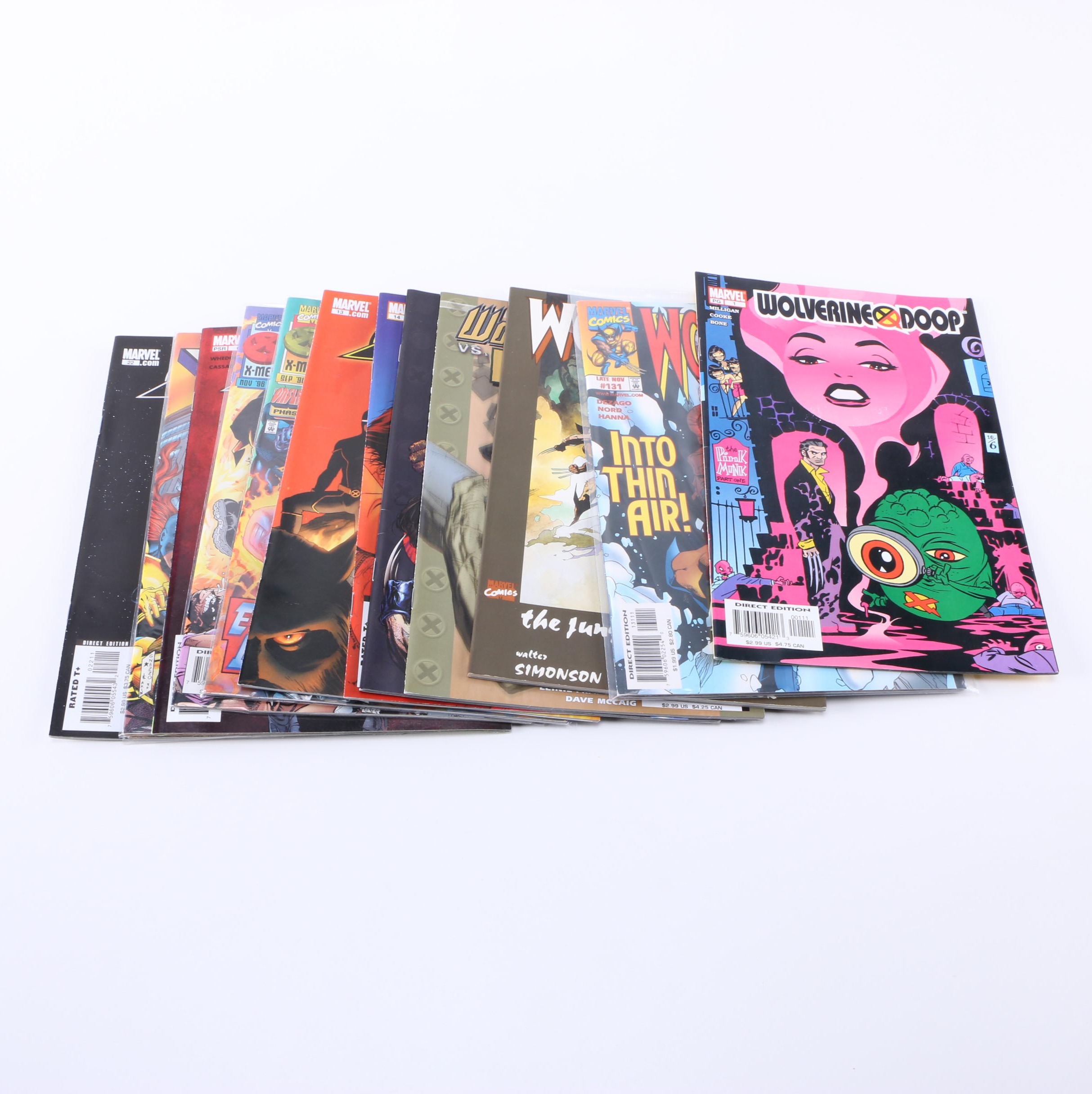 Modern Age X-Men Comics Featuring "Ultimate Extinction"