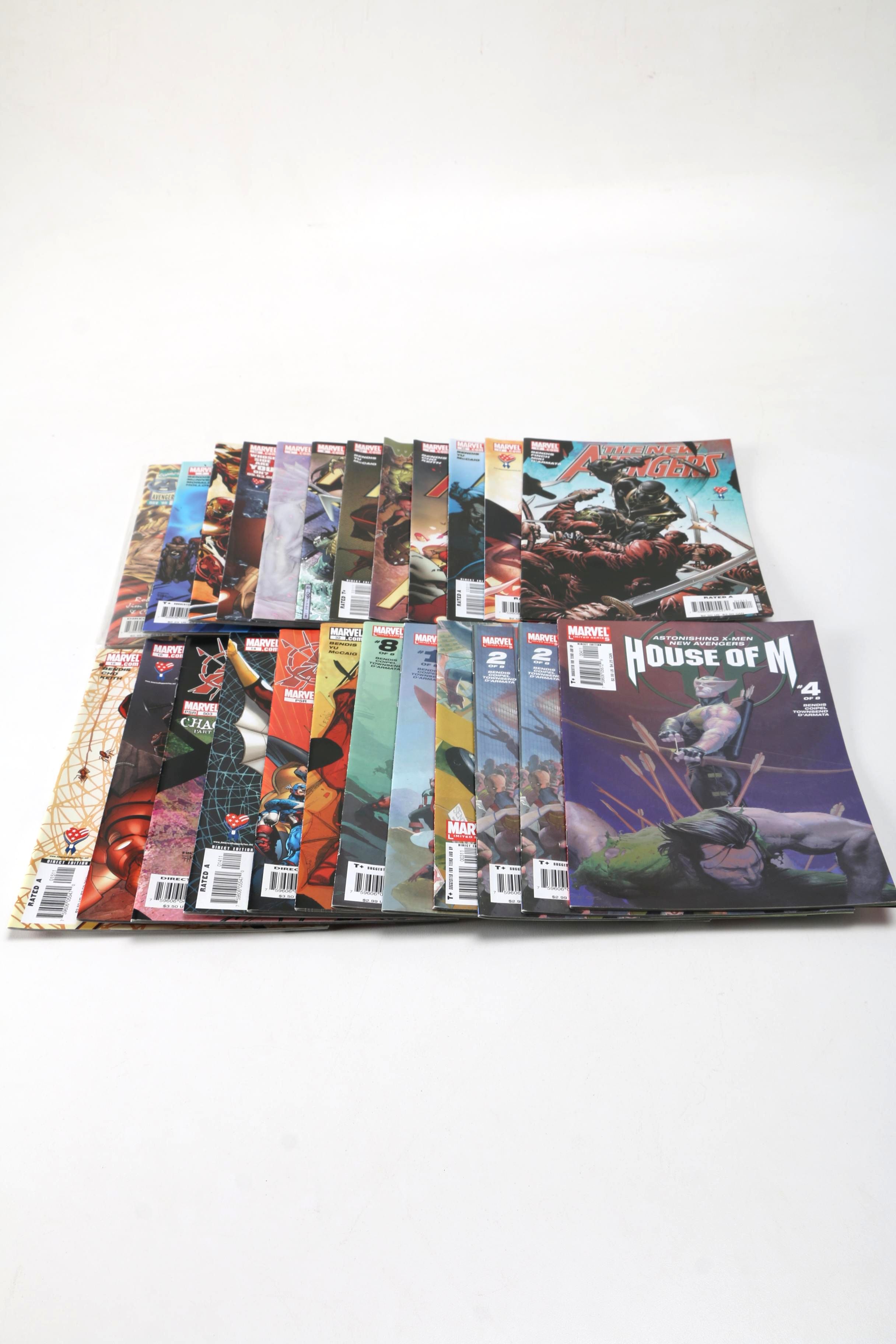 Modern Age Marvel Comic Books Featuring "The New Avengers"