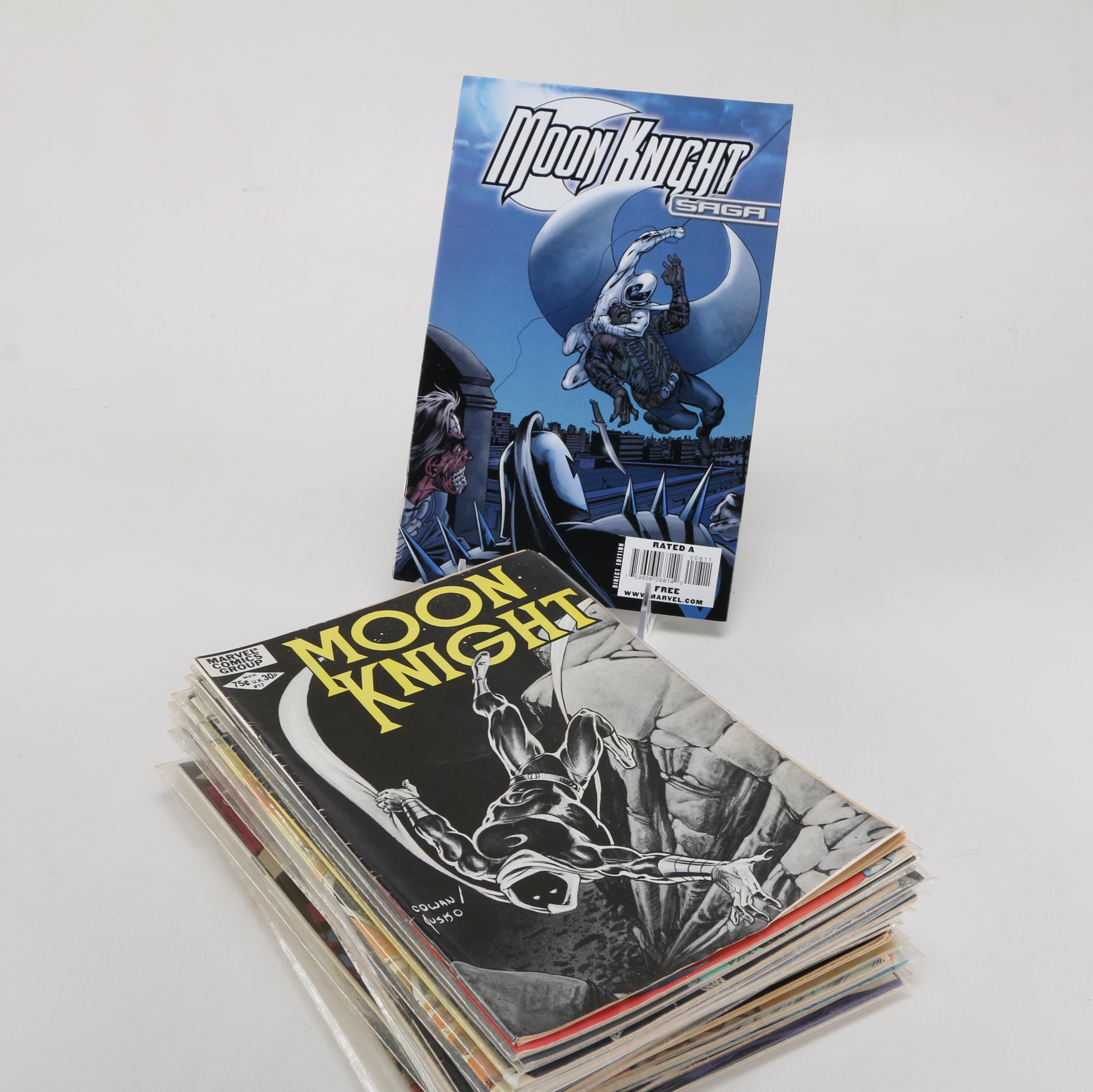 Bronze and Modern Age "Moon Knight" Comics Featuring Issue 1