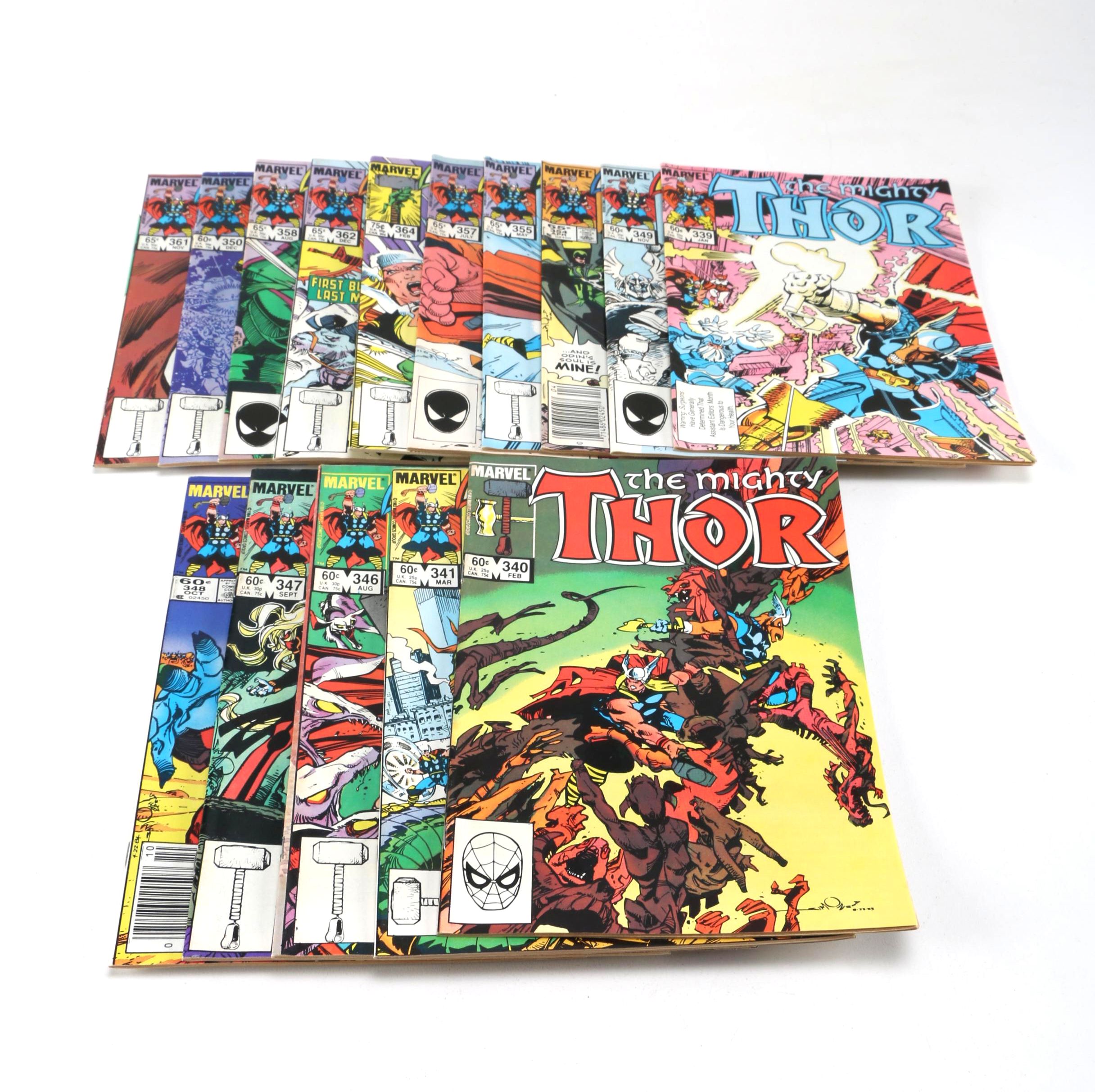 1980s Marvel "The Mighty Thor" Comic Books