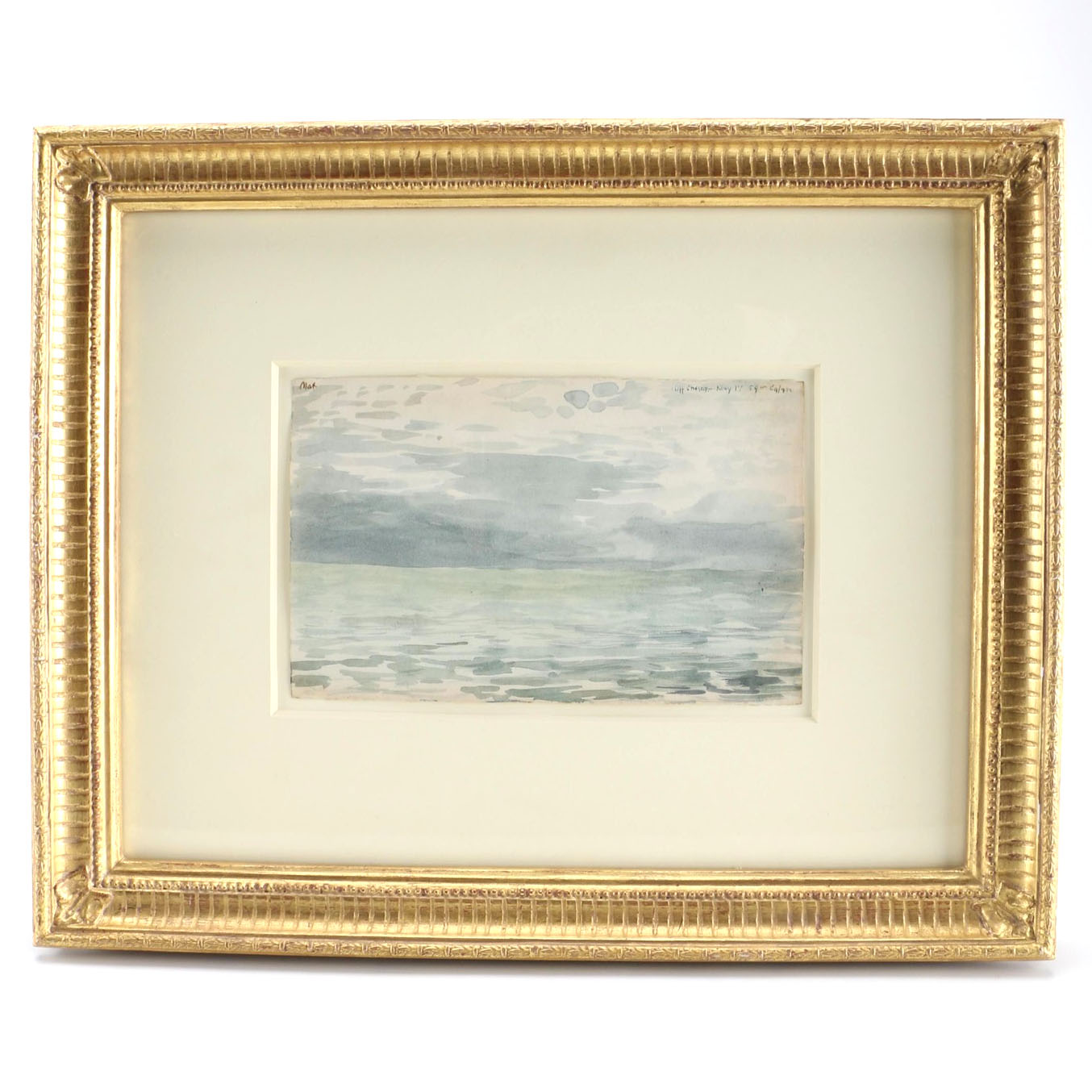 Charles DeWolf Brownell Watercolor Painting on Paper "Off Chesapeake Bay"