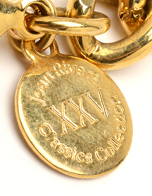 Joan Rivers XXV Classic Collection Costume Necklace with Multi-Color Enameled Florals and Crystal Rhinestones