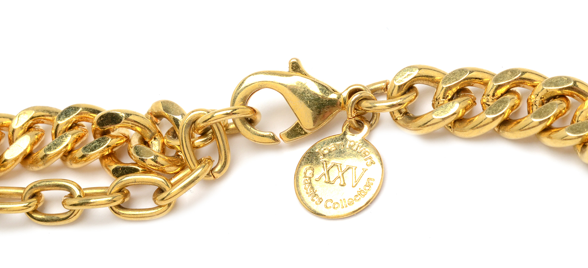 Joan Rivers XXV Classic Collection Costume Necklace with Multi-Color Enameled Florals and Crystal Rhinestones