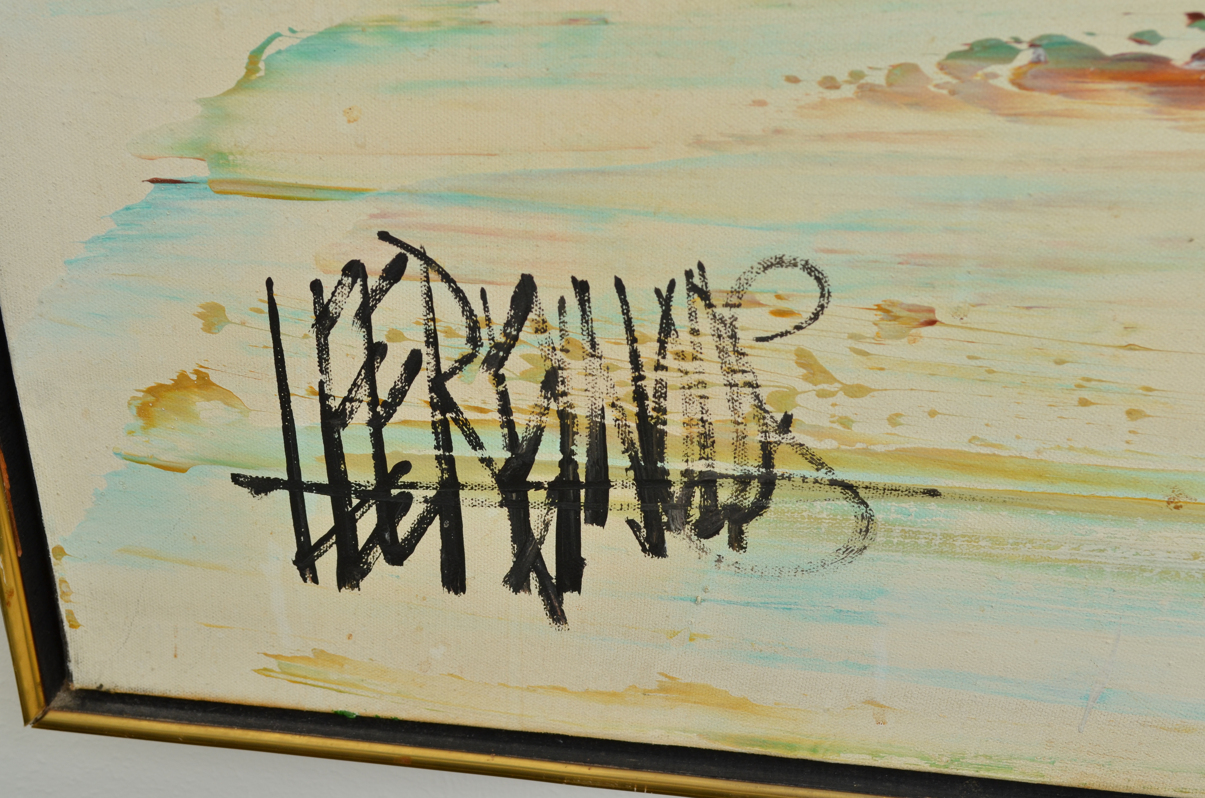 Original Mid Century Vanguard Studios Abstract Painting