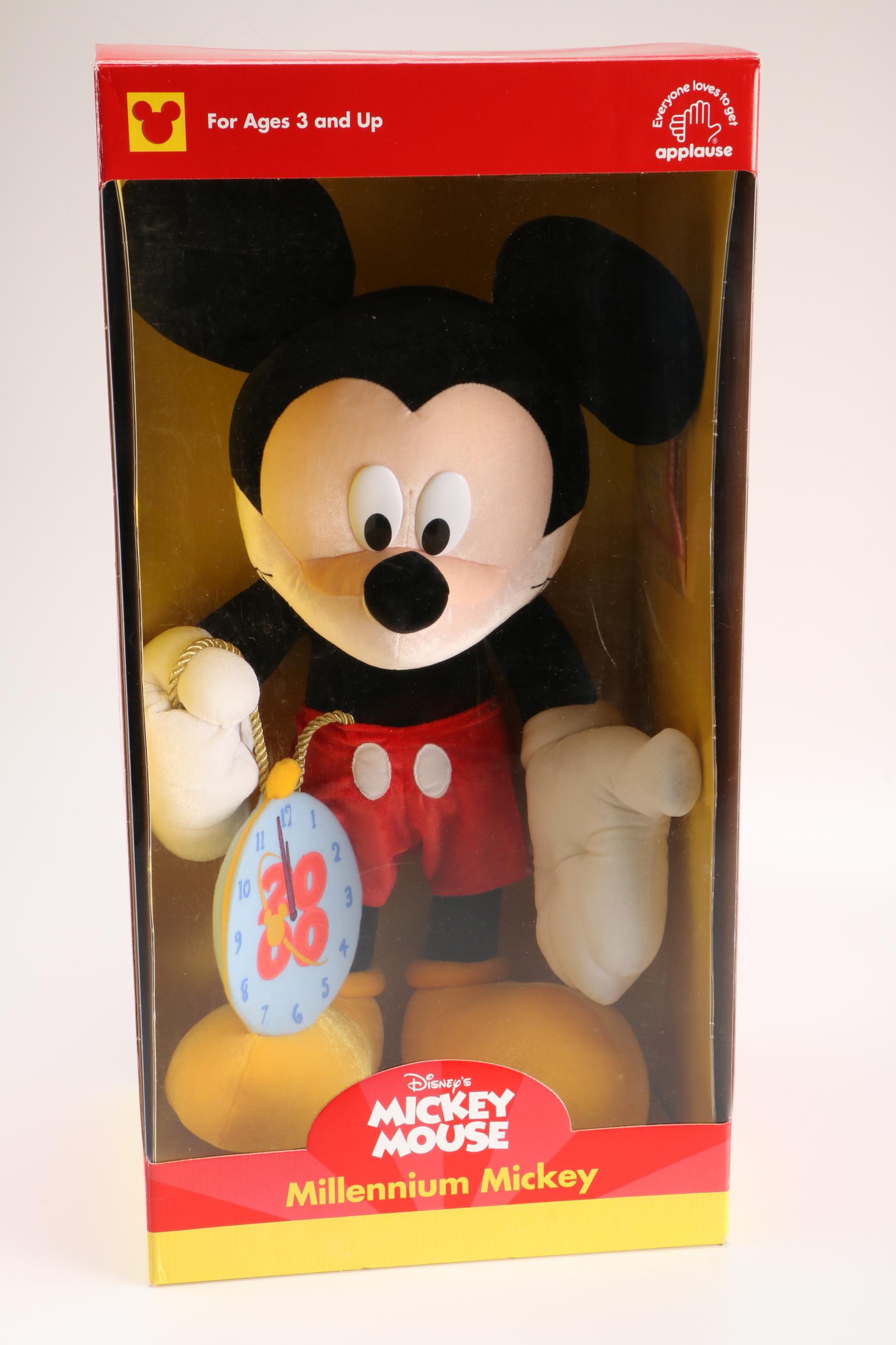 Commemorative Disney Mickey Mouse "Millennium Mickey" Plush Toy
