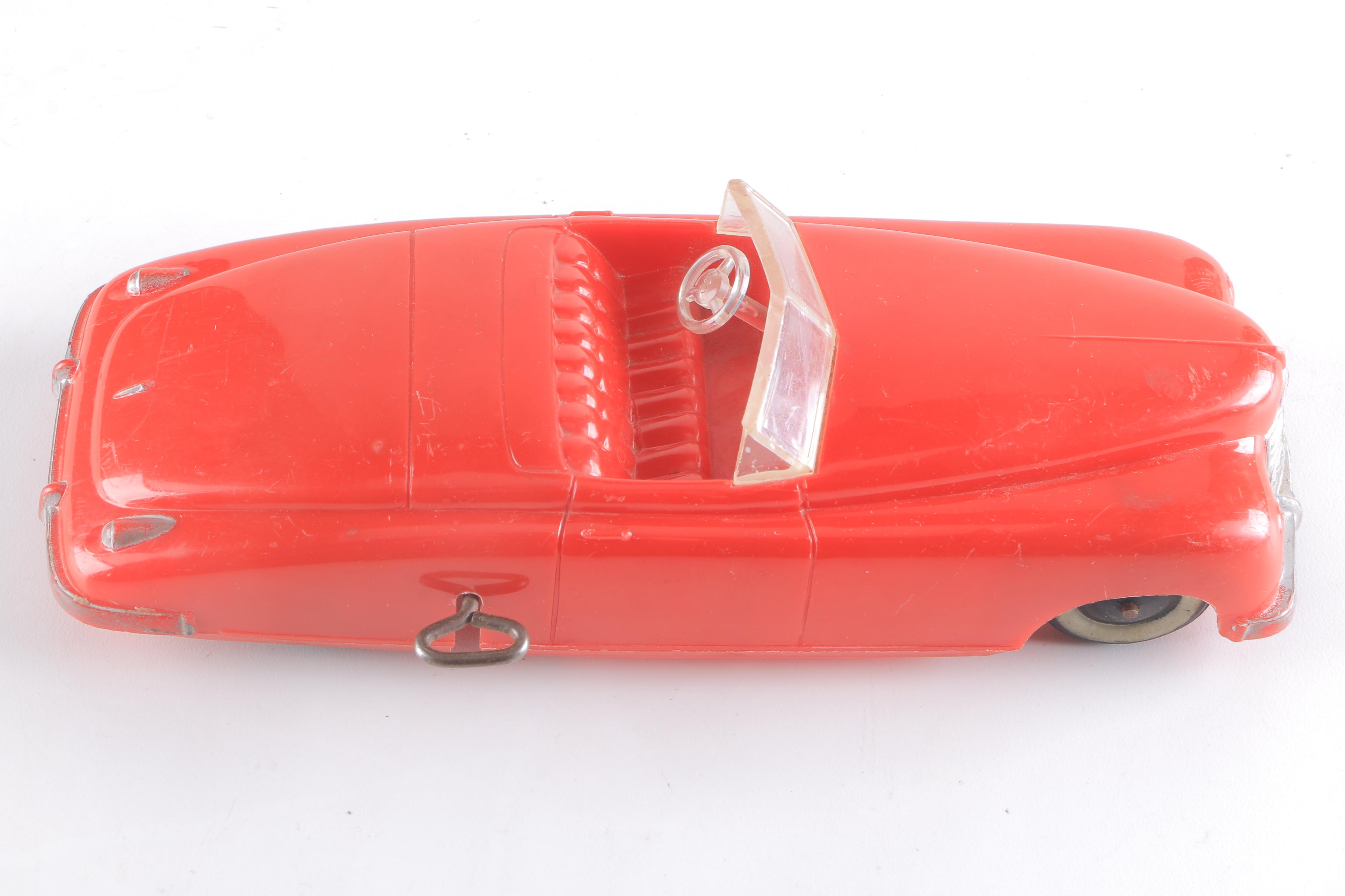 Saunders Vintage Plastic Wind-Up Toy Car