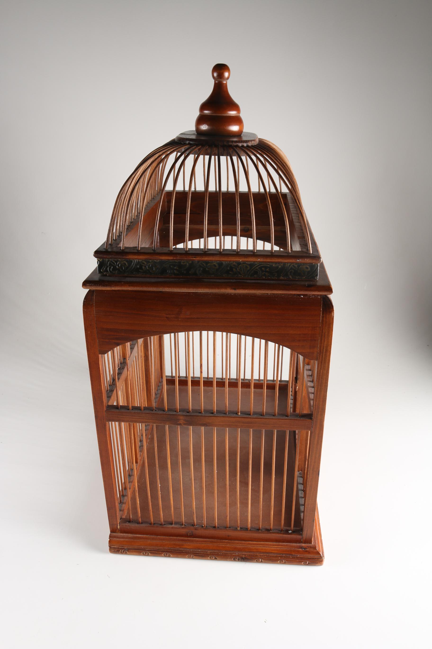 Wooden Bird Cage