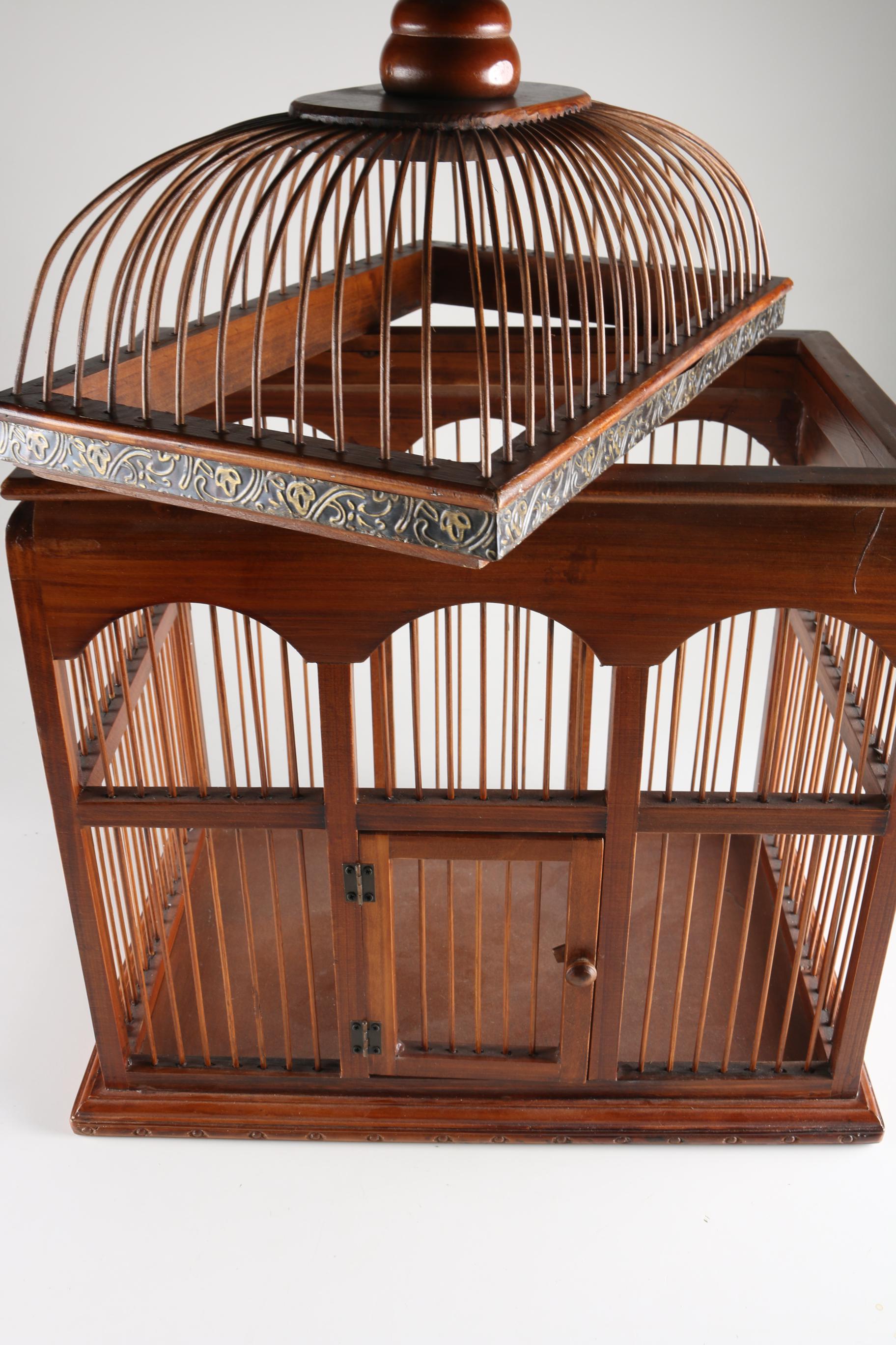 Wooden Bird Cage