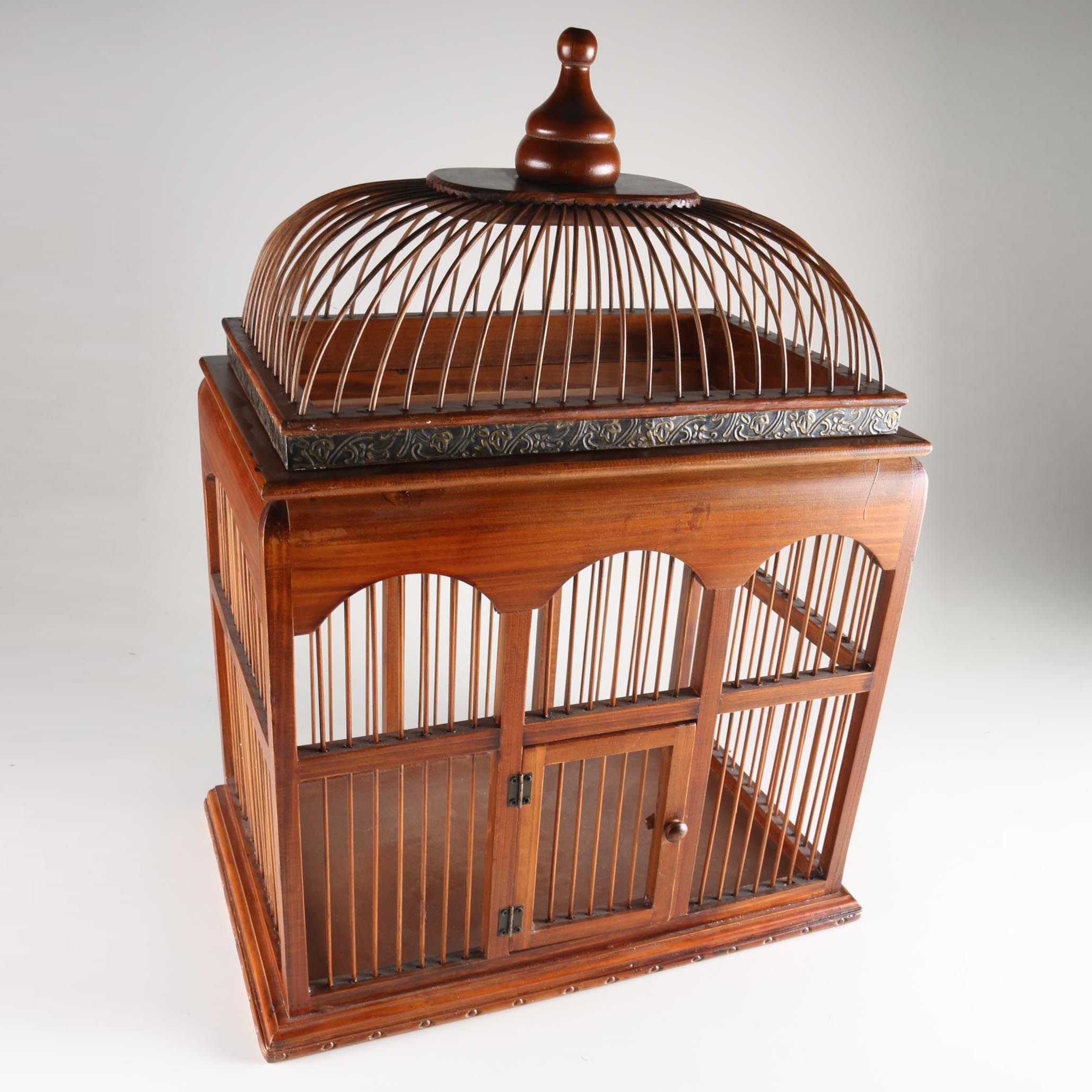Wooden Bird Cage
