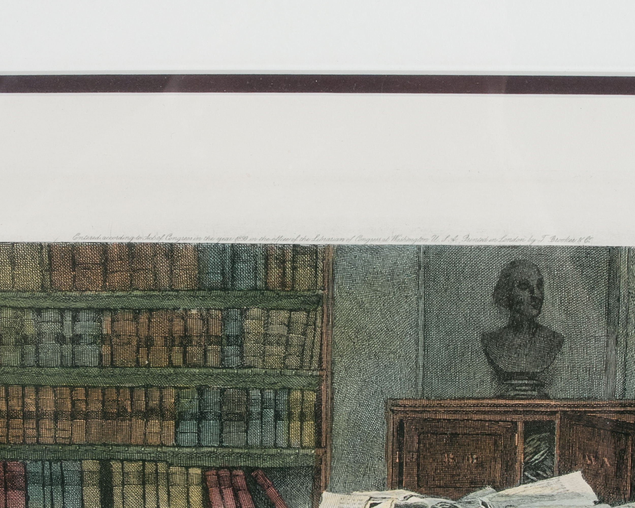 After James Dobie "A Little Mortgage" Hand-colored Engraving