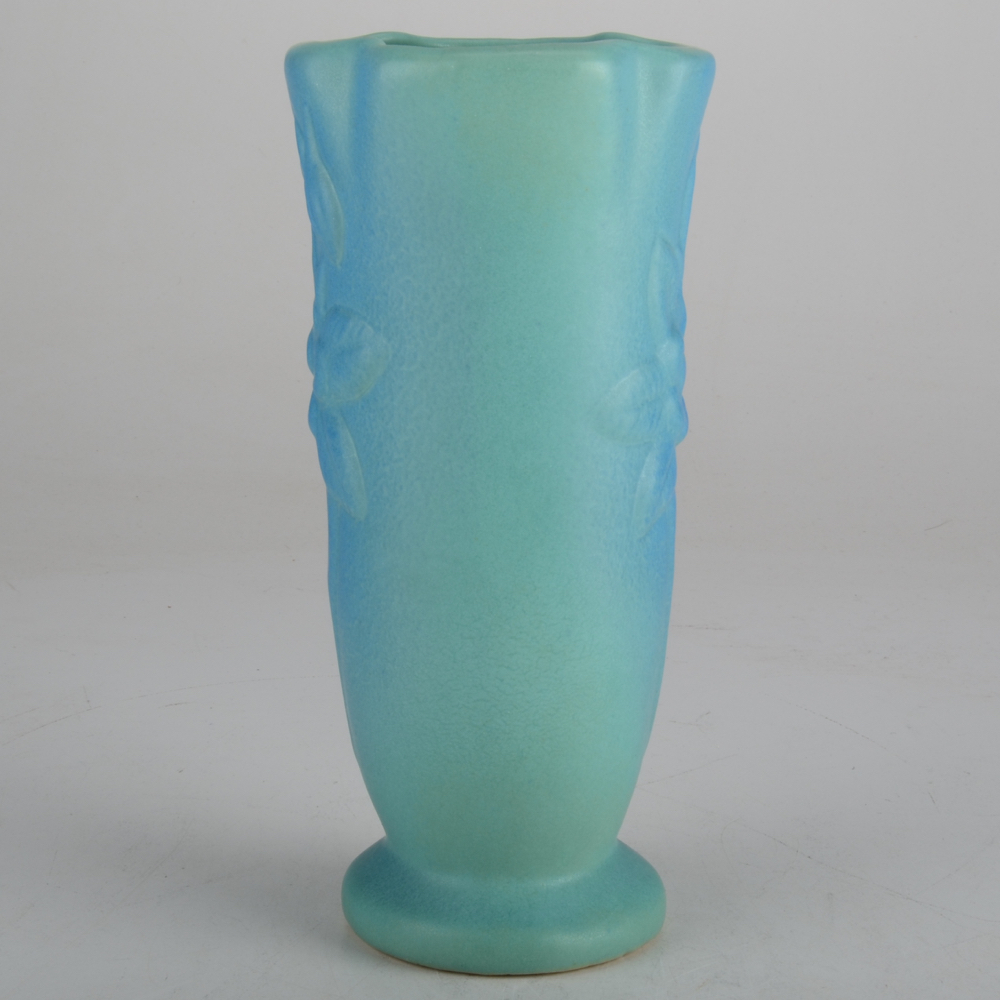 Vintage Van Briggle Ming Turquoise Columbine Vase